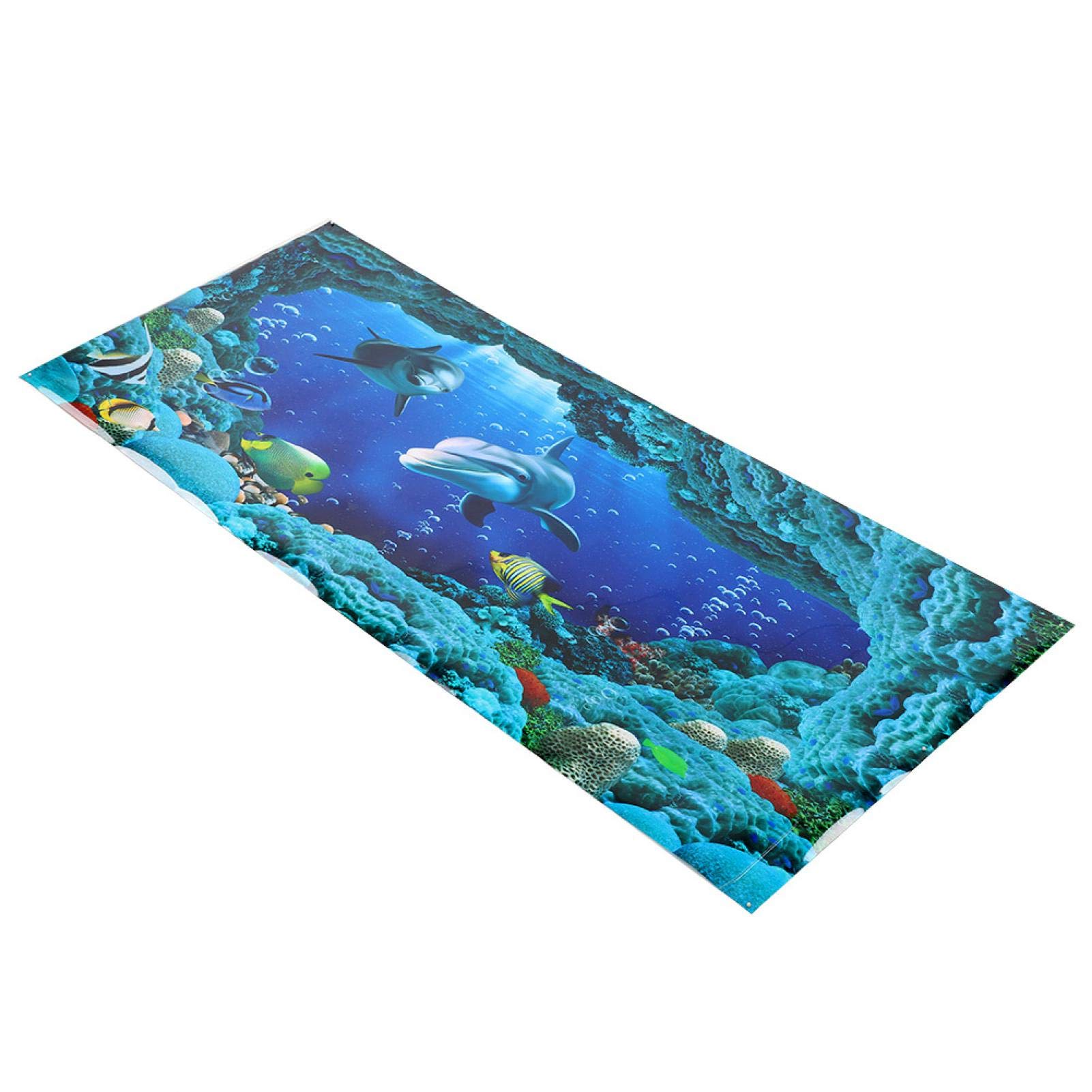 Kuuleyn Sfondo Acquario Adesivo PVC 122x50 cm Sea World