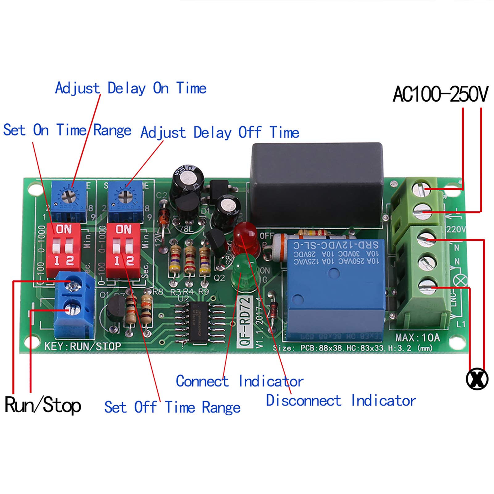 Kuuleyn Timer ciclo infinito AC 100-250V relè