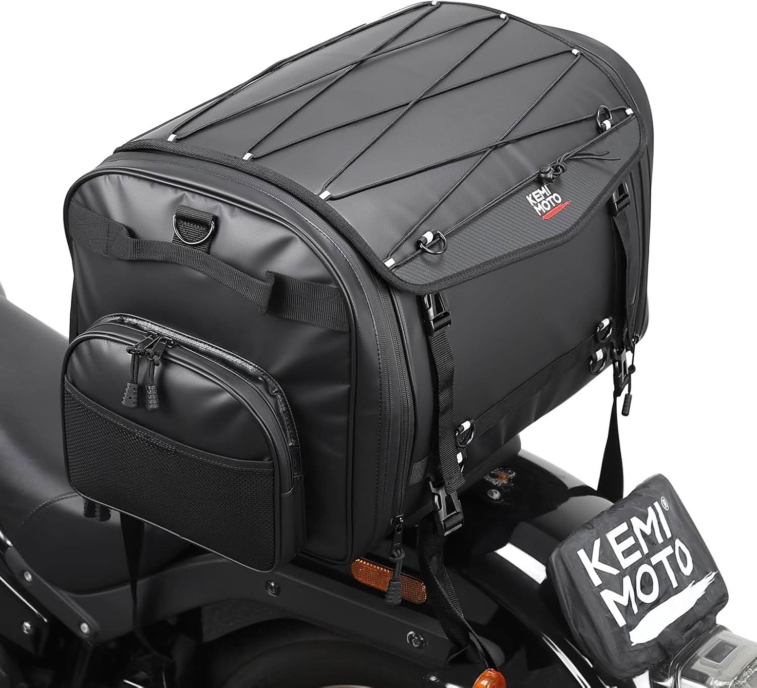 KEMIMOTO 2604 borsa moto posteriore 60-80L espandibile