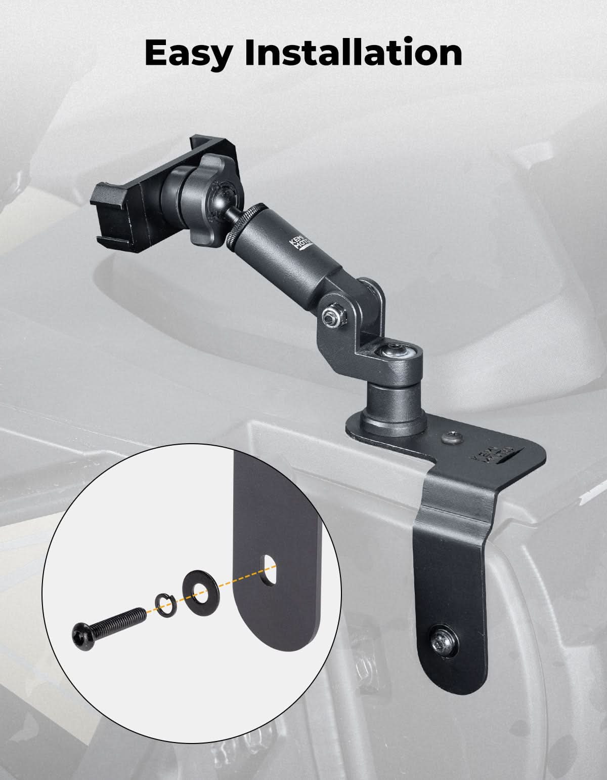 KEMIMOTO ZForce 950 Supporto Telefono Alluminio 360°