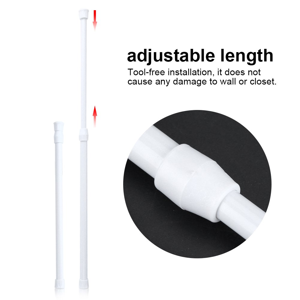 Kuuleyn Asta Tensione Regolabile Avorio 30-50 cm Acciaio