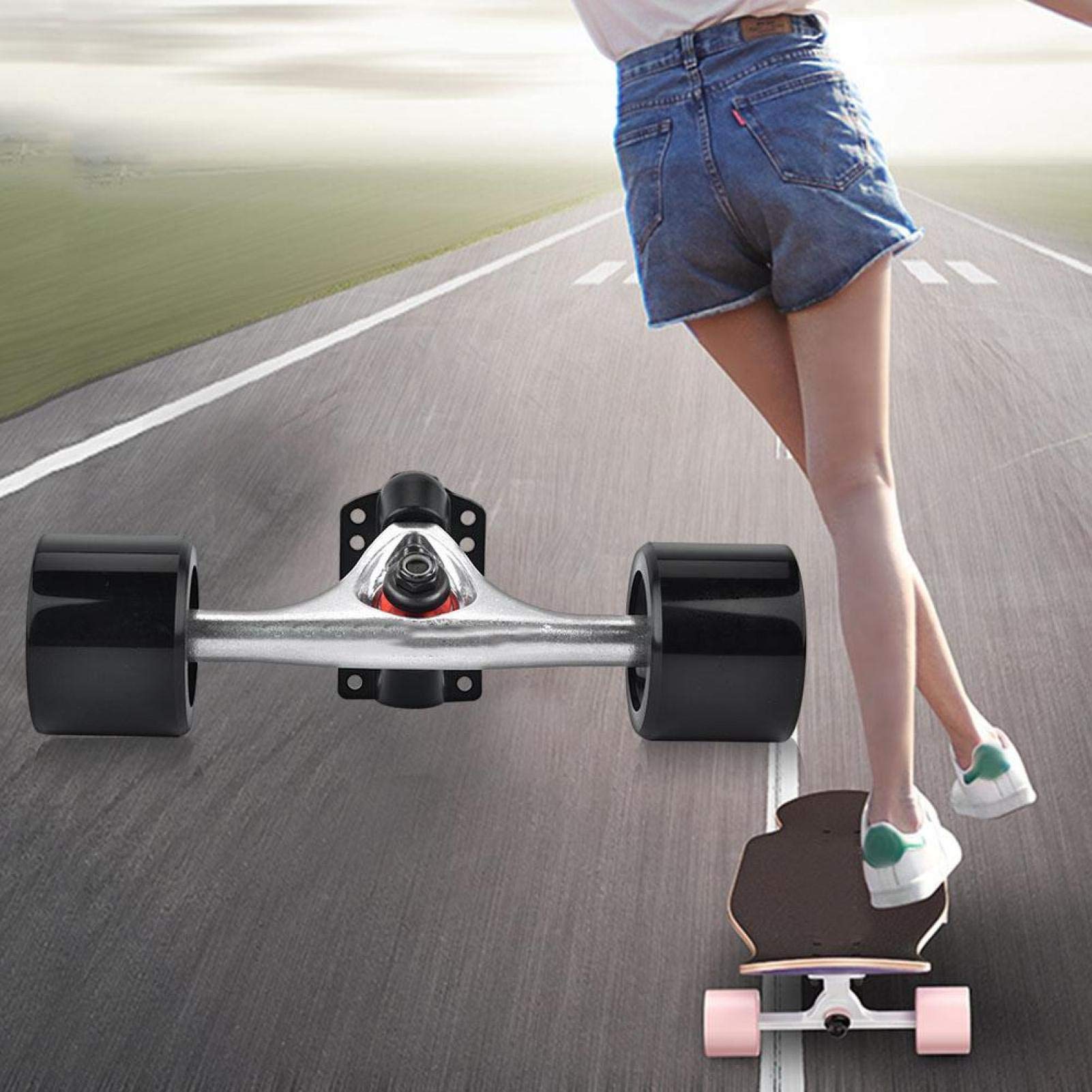 Kuuleyn Set Truck Skateboard 70 mm Asta Argento ABEC-9