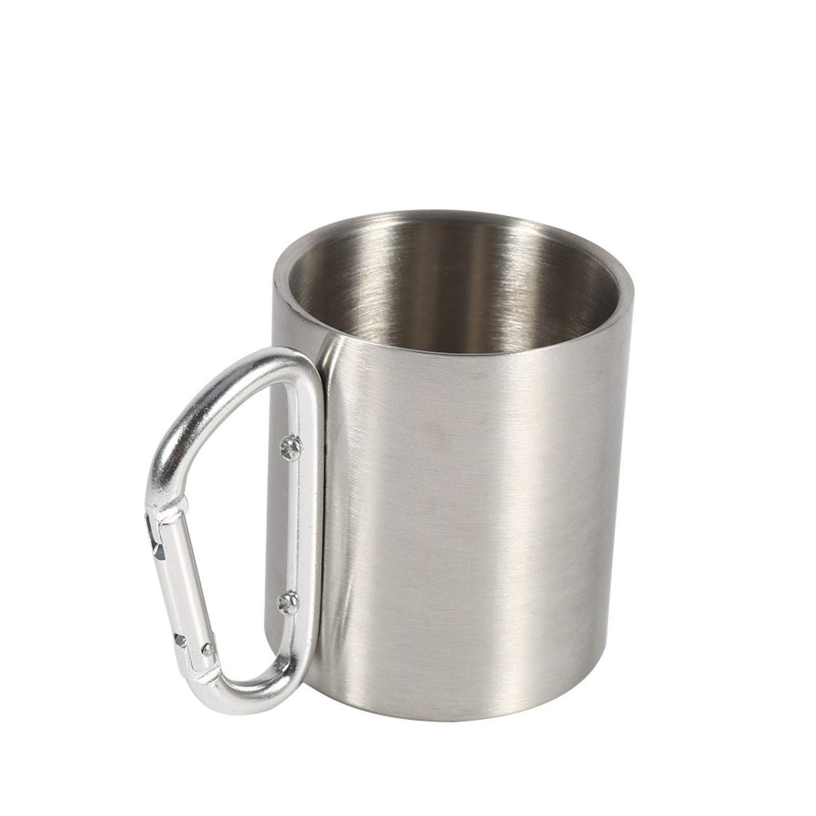 Kuuleyn moschettone tazza campeggio acciaio inox