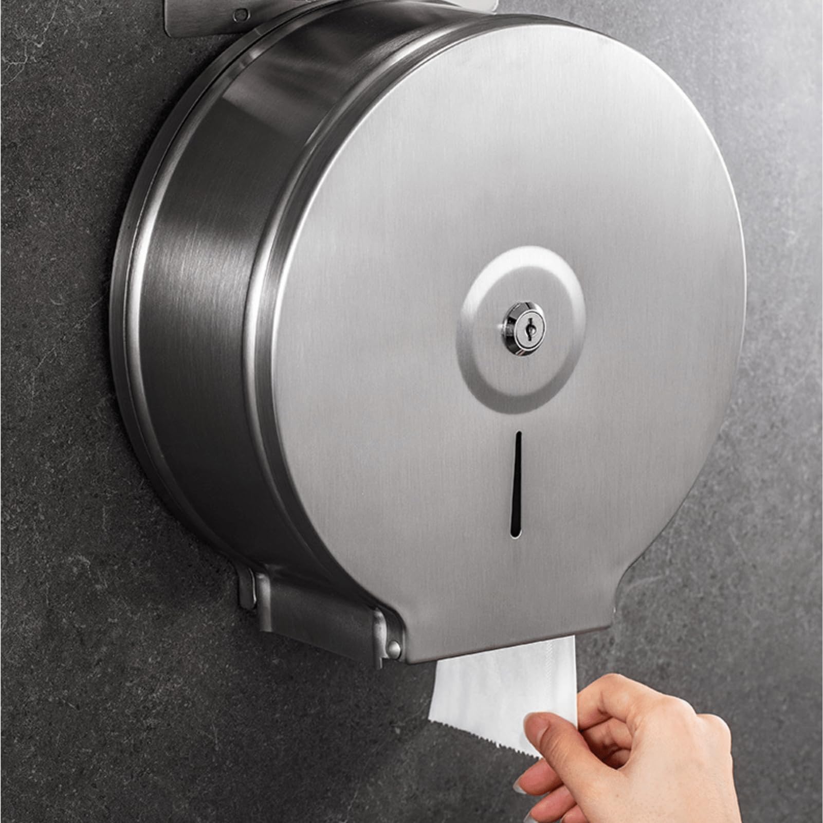 Hapivida Dispenser Carta Igienica Inox Jumbo 270 mm 2pz