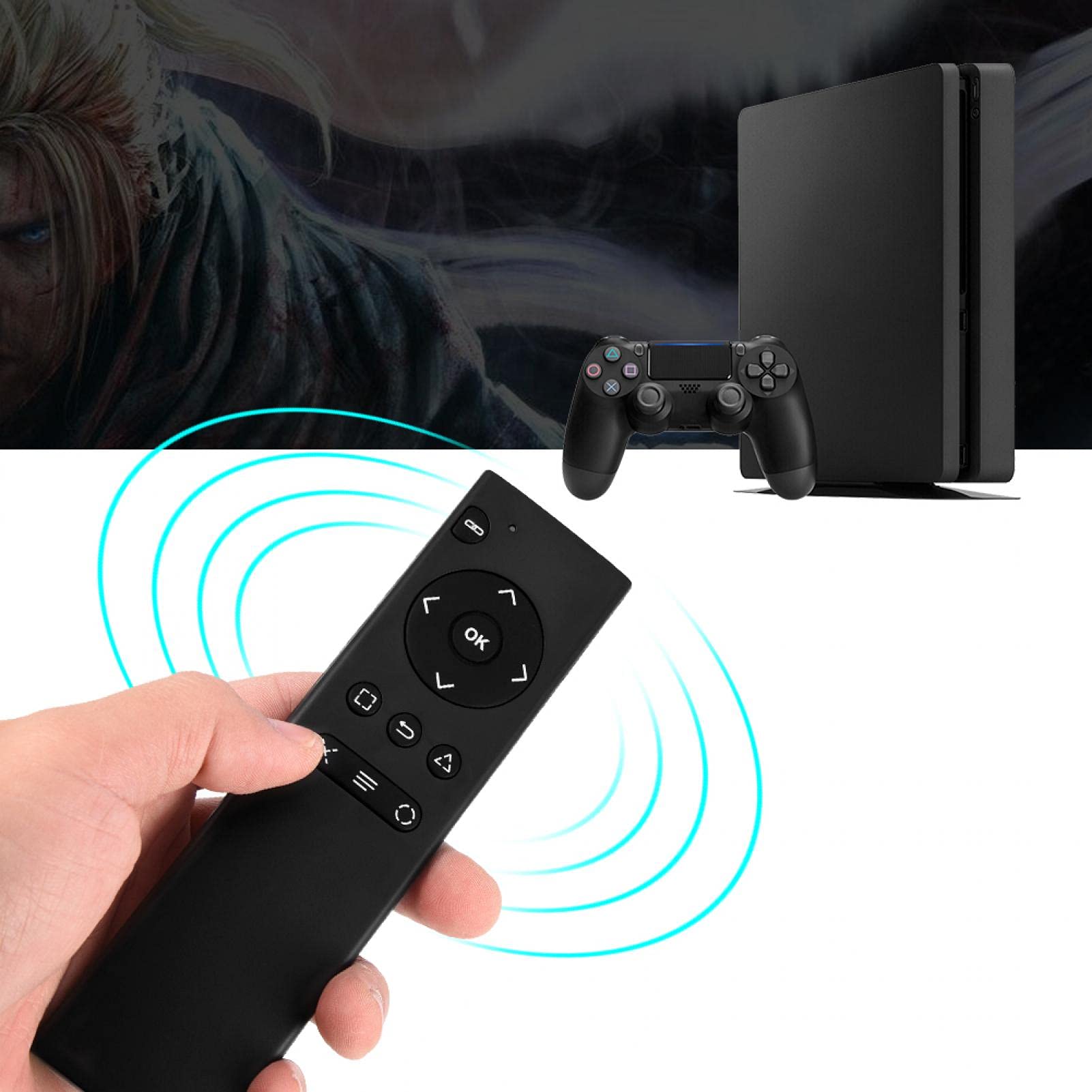 Kuuleyn Telecomando Wireless 2,4 GHz per PS4 DVD 10 m