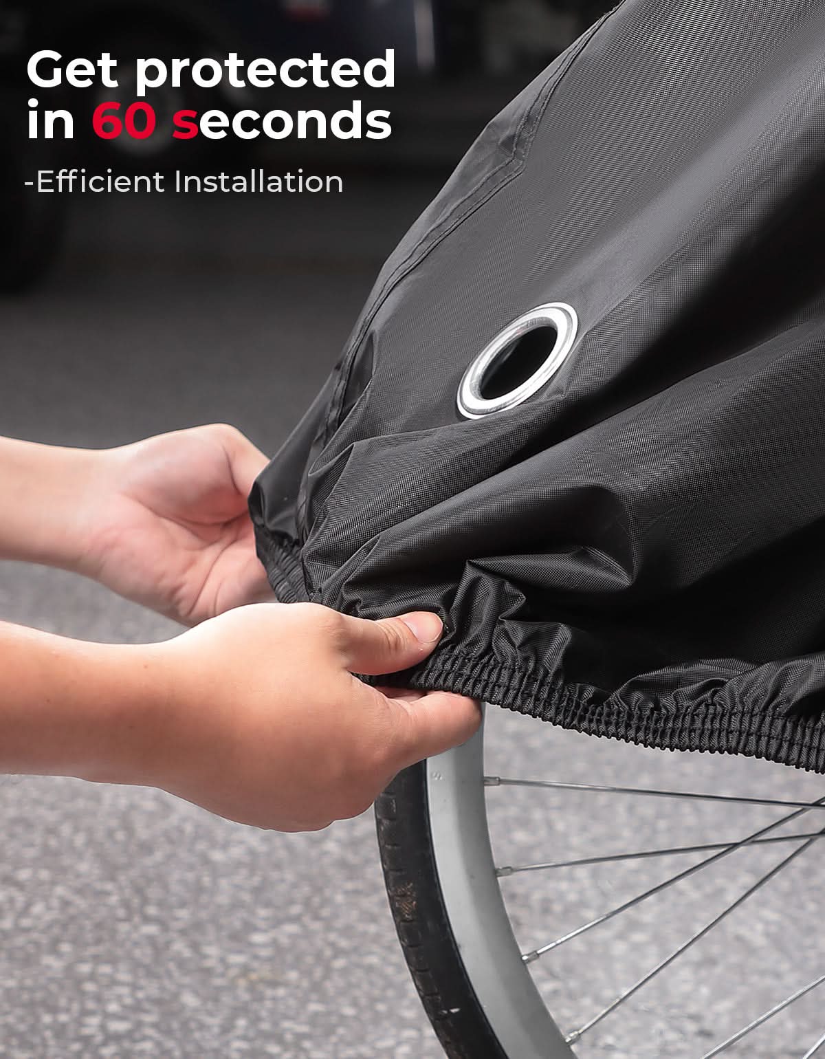 KEMIMOTO Telo Bici Cargo Triciclo Impermeabile 2200mm UV