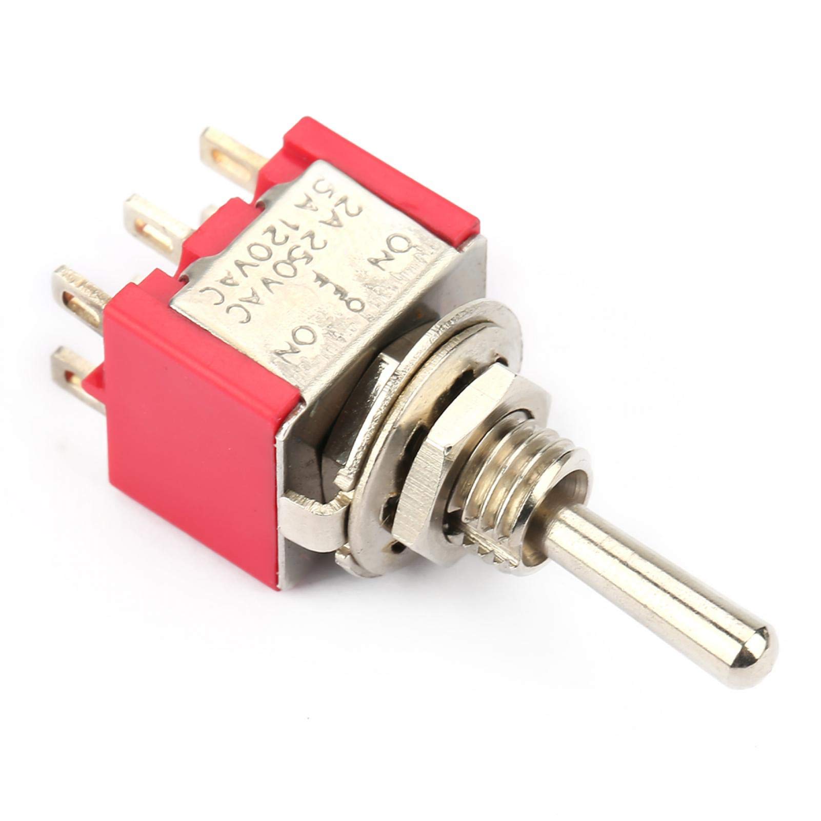 Kuuleyn Interruttore Levetta ON-OFF-ON DPDT 6 Pin 10 Pezzi