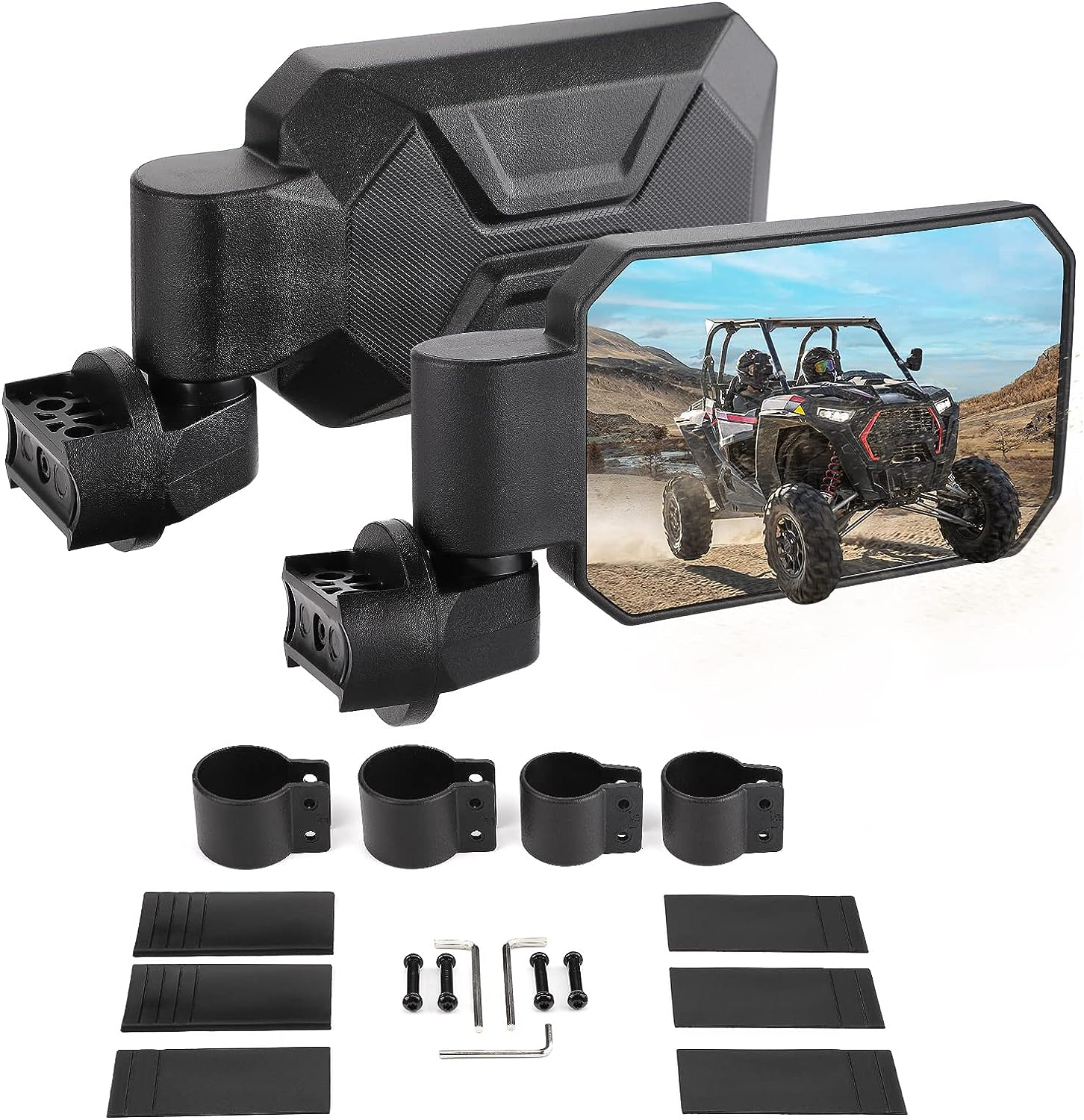 Kemimoto General 1000 Specchietti UTV Tubo 40-51mm Coppia