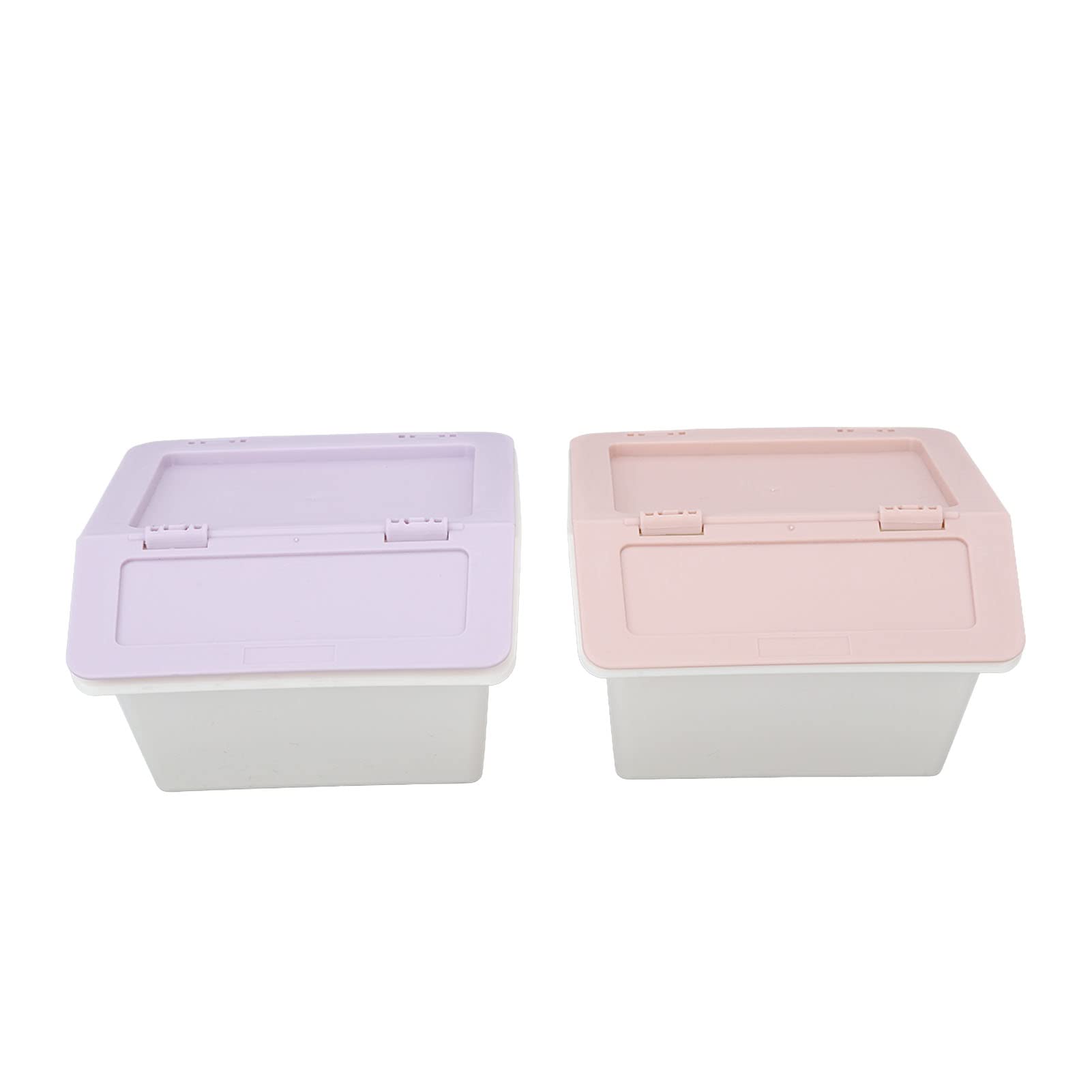Kuuleyn Organizer Scrivania Plastica Rosa Viola 2 Pezzi