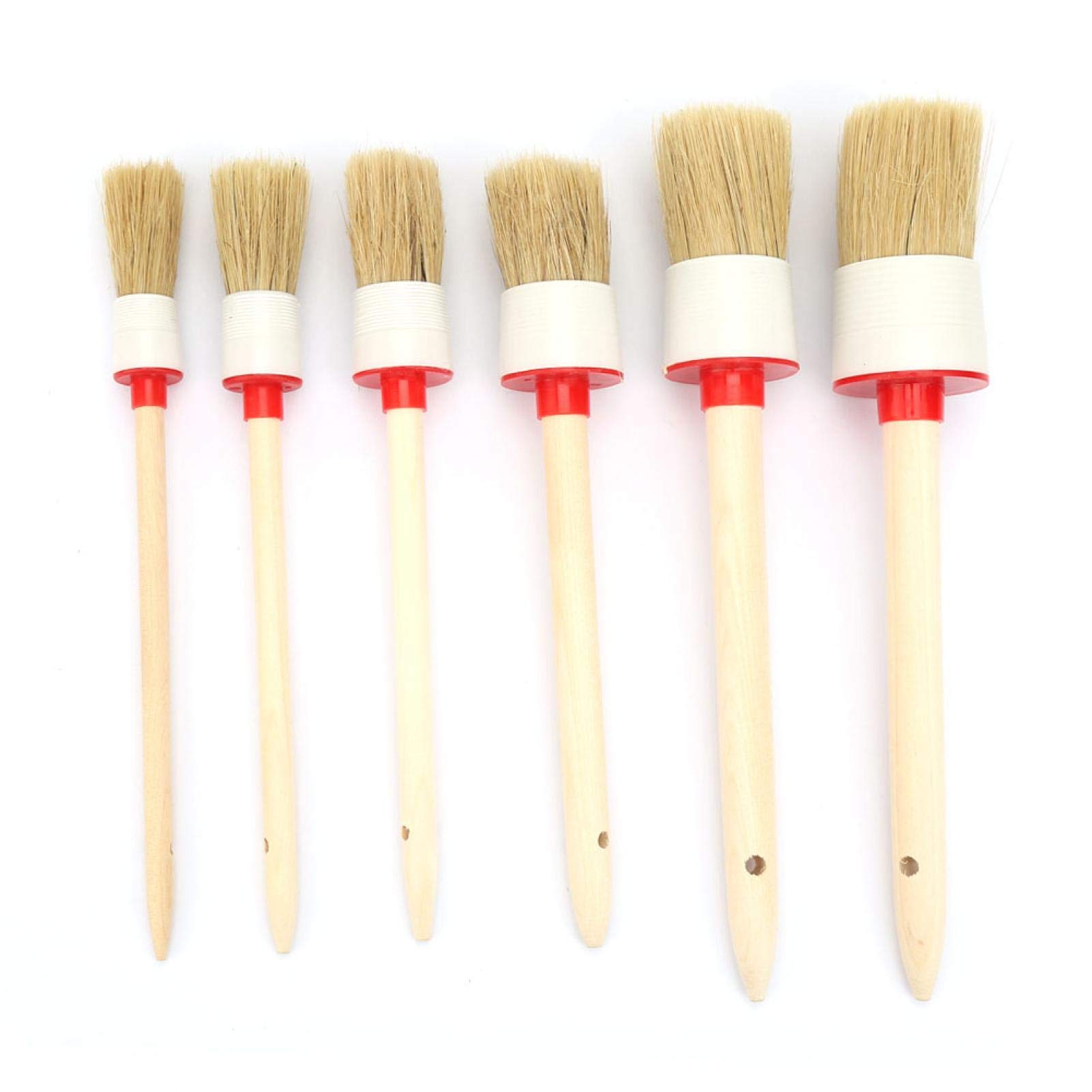 Kuuleyn Set 6 Pennelli Pulizia Auto spazzole 6 pezzi piatte