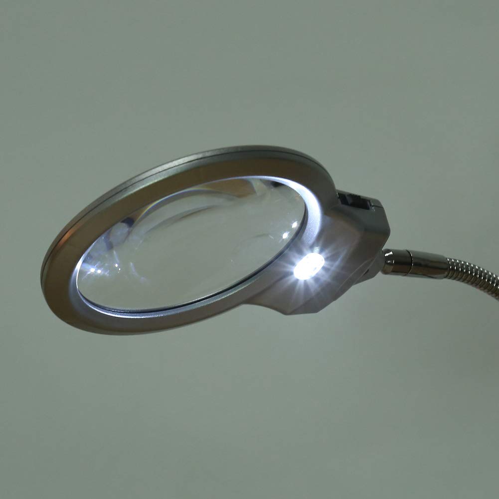 Kuuleyn lente ingrandimento tavolo 2,25x 5x LED 90 mm