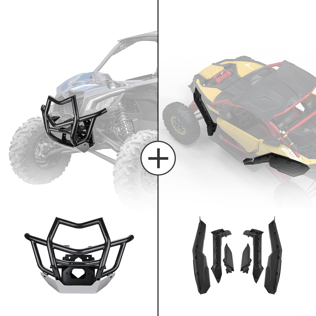 KEMIMOTO Maverick X3 kit paraurti anteriore e parafanghi acciaio