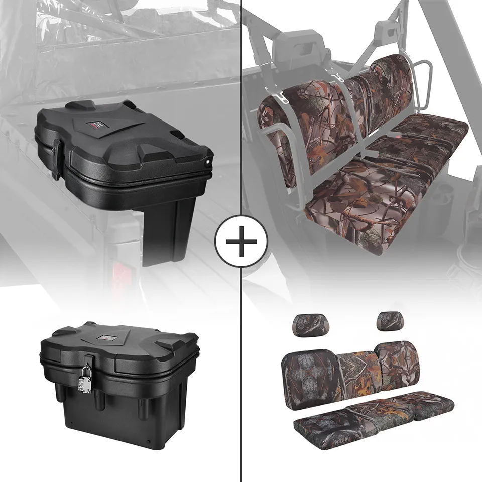KEMIMOTO box cargo 20L + coprisedile mimetico Ranger 1000