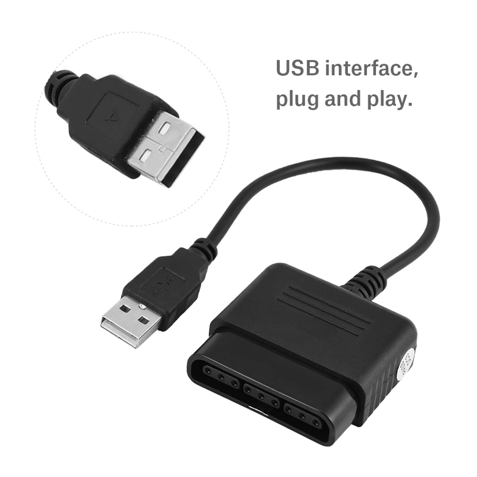 Kuuleyn Adattatore USB Controller PS2 a PS3 PC Vibrazione