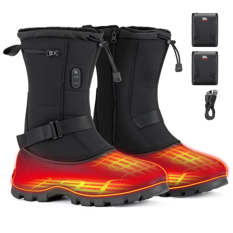 KEMIMOTO Heated Snow Boots stivali riscaldati uomo taglia 43