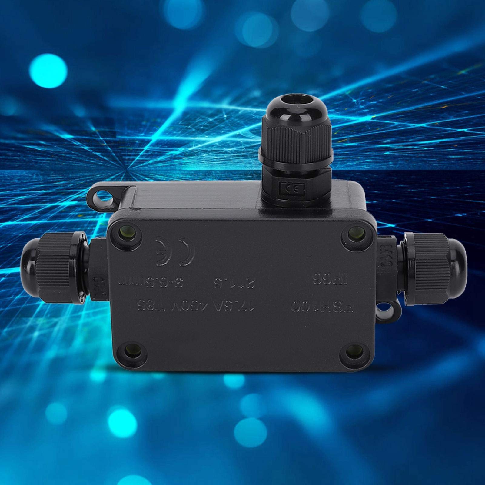 Kuuleyn Scatola Giunzione Impermeabile IP66 Mini Nera