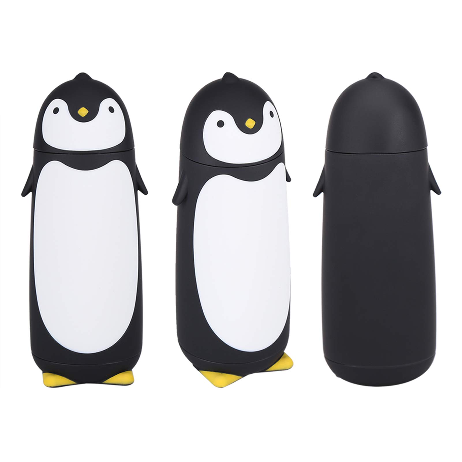 Kuuleyn Thermos Pinguino 300 ml Tazza Viaggio Nero Vetro