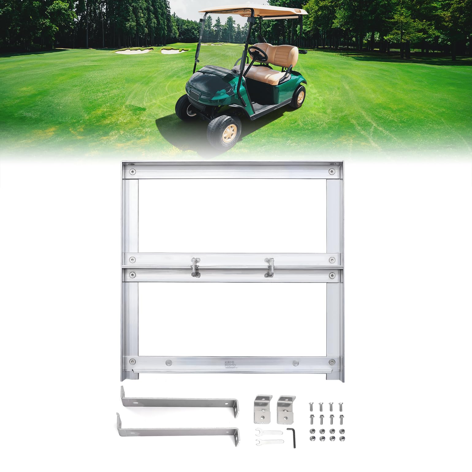 KEMIMOTO Vassoio batteria alluminio golf cart EZGO TXT