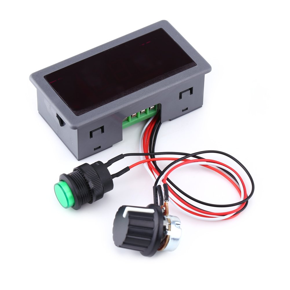 Kuuleyn Regolatore Velocità Motore DC Display LED 6-30V IR