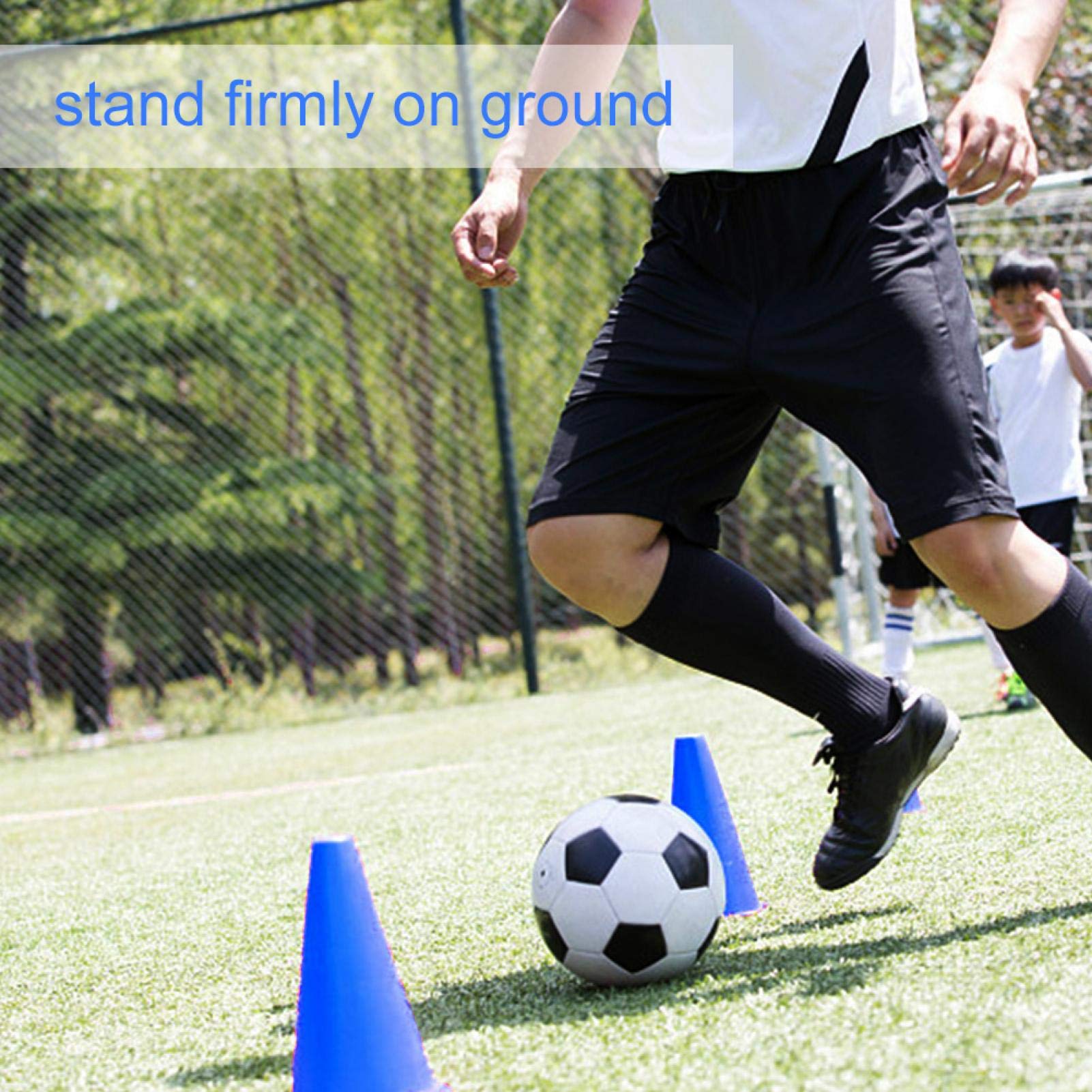 Kuuleyn Coni Allenamento Calcio Blu 10 Pezzi PE Stabili
