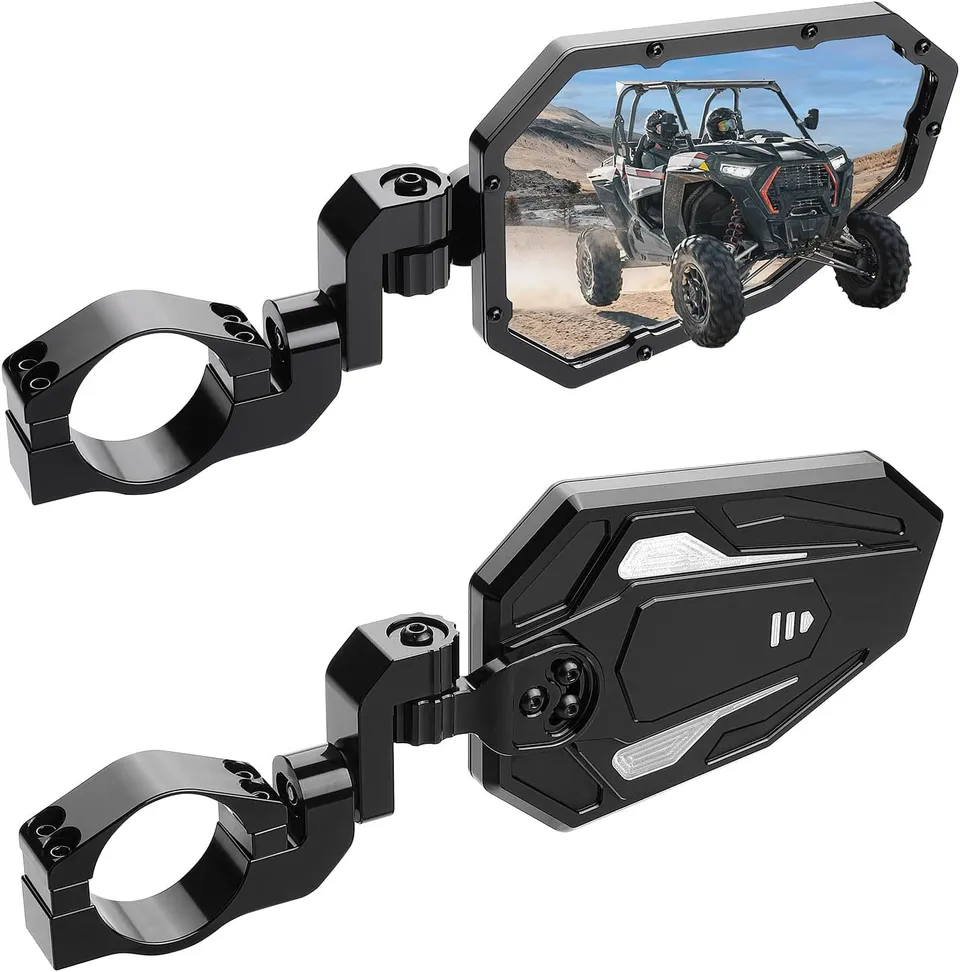 KEMIMOTO FTVMI039BK Specchietti UTV Neri Coppia Pieghevoli