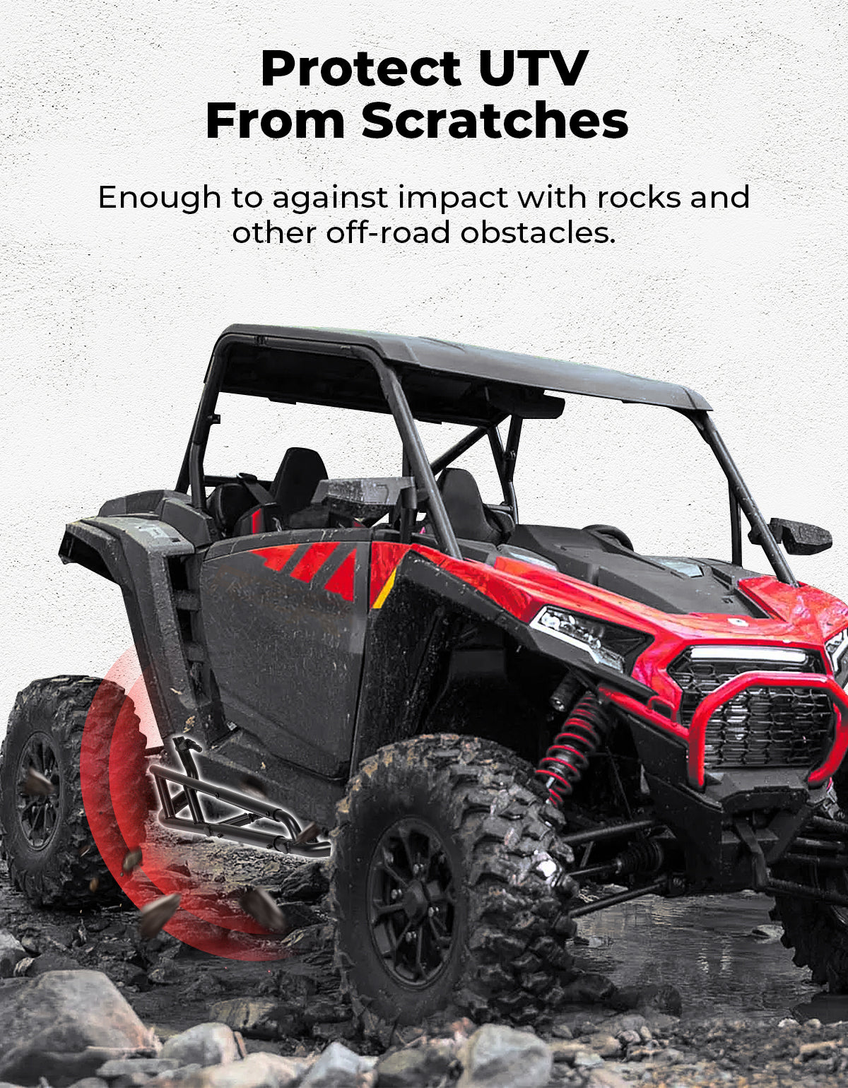 KEMIMOTO RZR XP 1000 pedane acciaio 2 posti 2024-2025