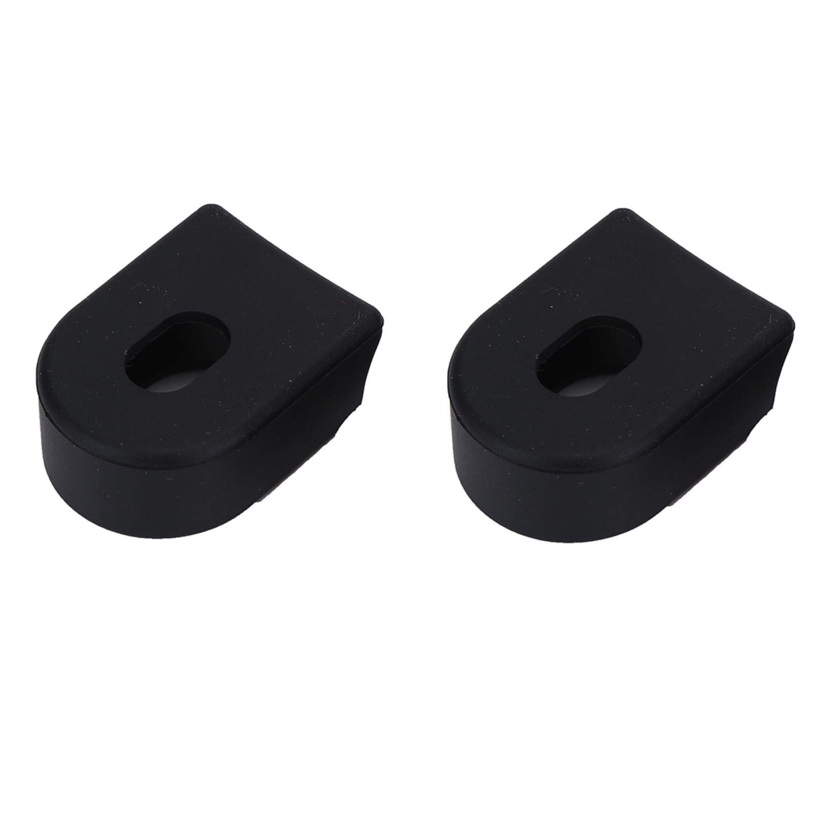 Kuuleyn copri pedivella bici 2 pezzi nero in silicone