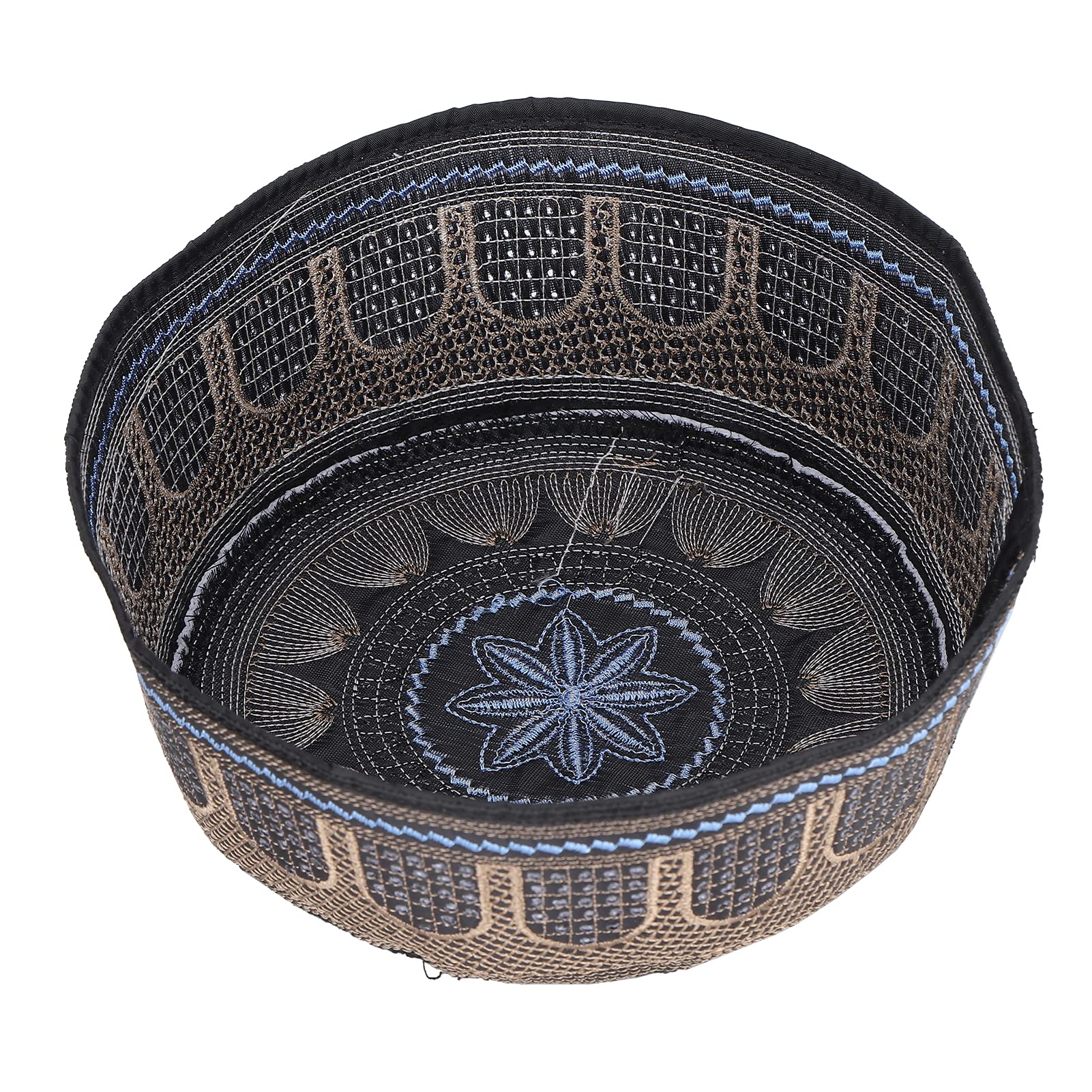 Hapivida Ricamo Nero cappello preghiera cotone 57