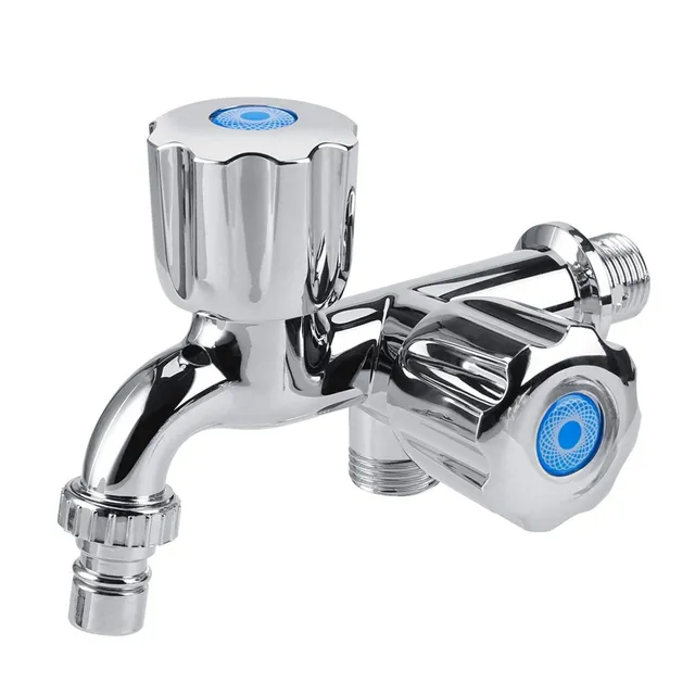 Kuuleyn Rubinetto Acqua Fredda ABS Cromato G1/2 Doppio Feritoia