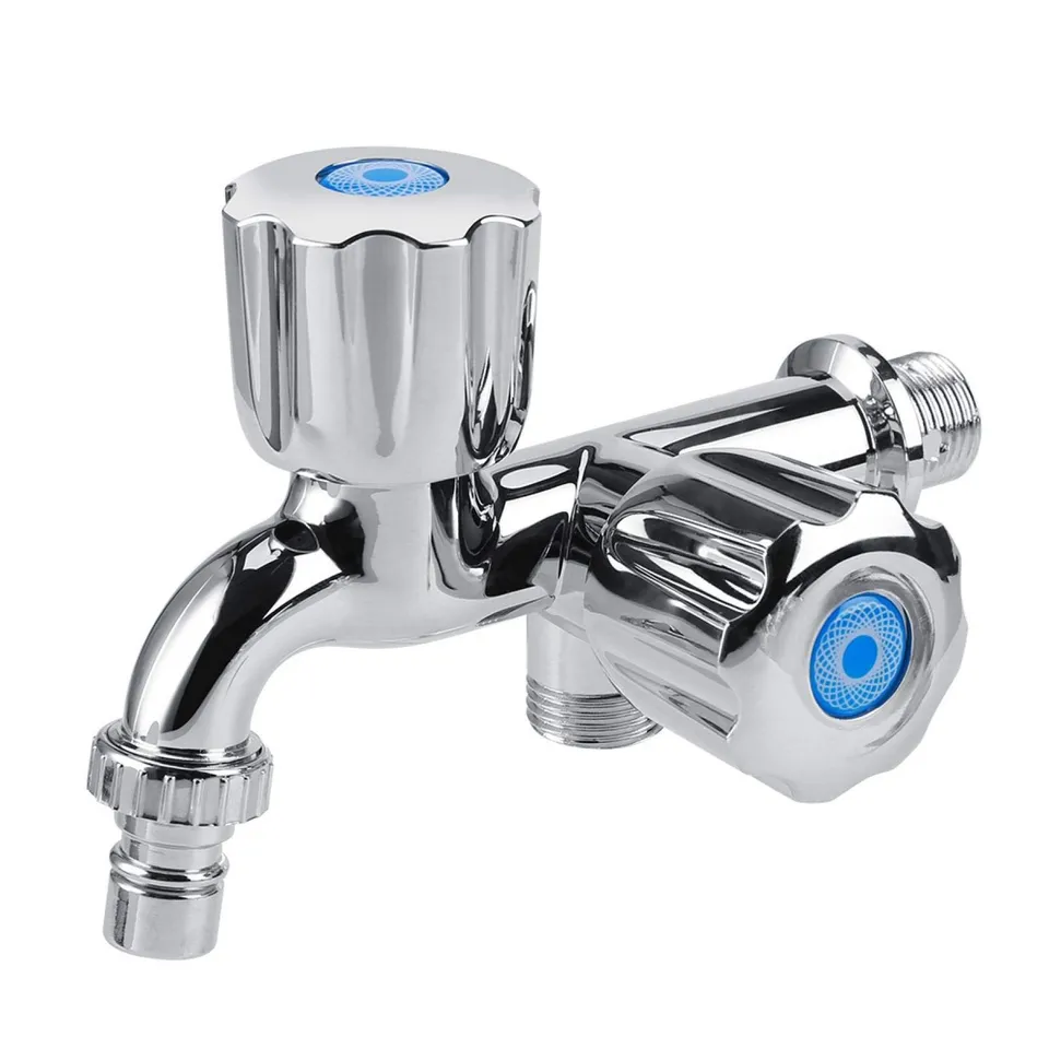 Kuuleyn Rubinetto Acqua Fredda ABS Cromato G1/2 Doppio Feritoia