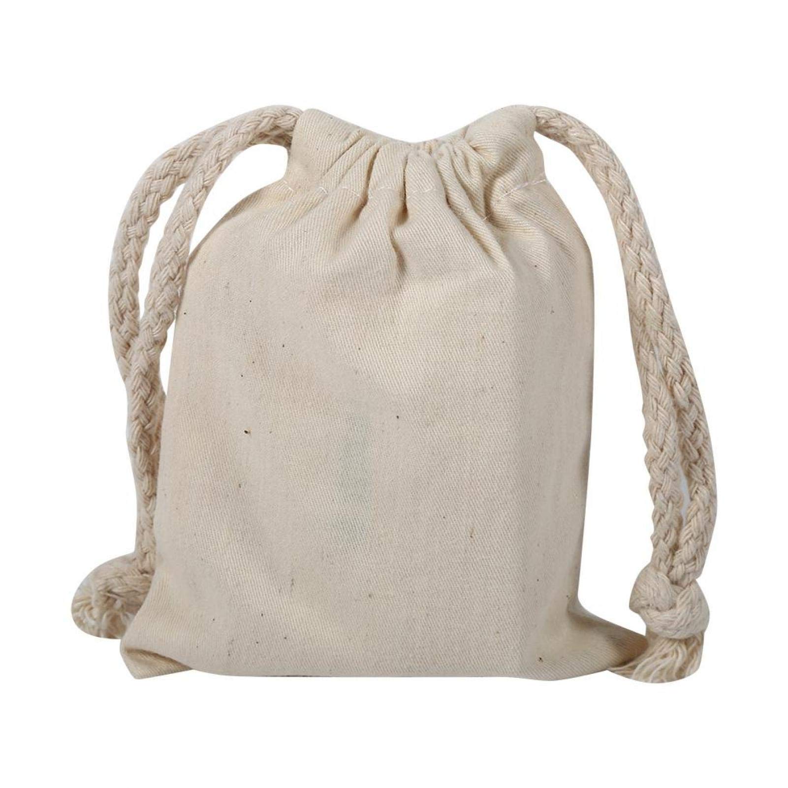Kuuleyn sacchetto cotone 10x12 cm coulisse naturale