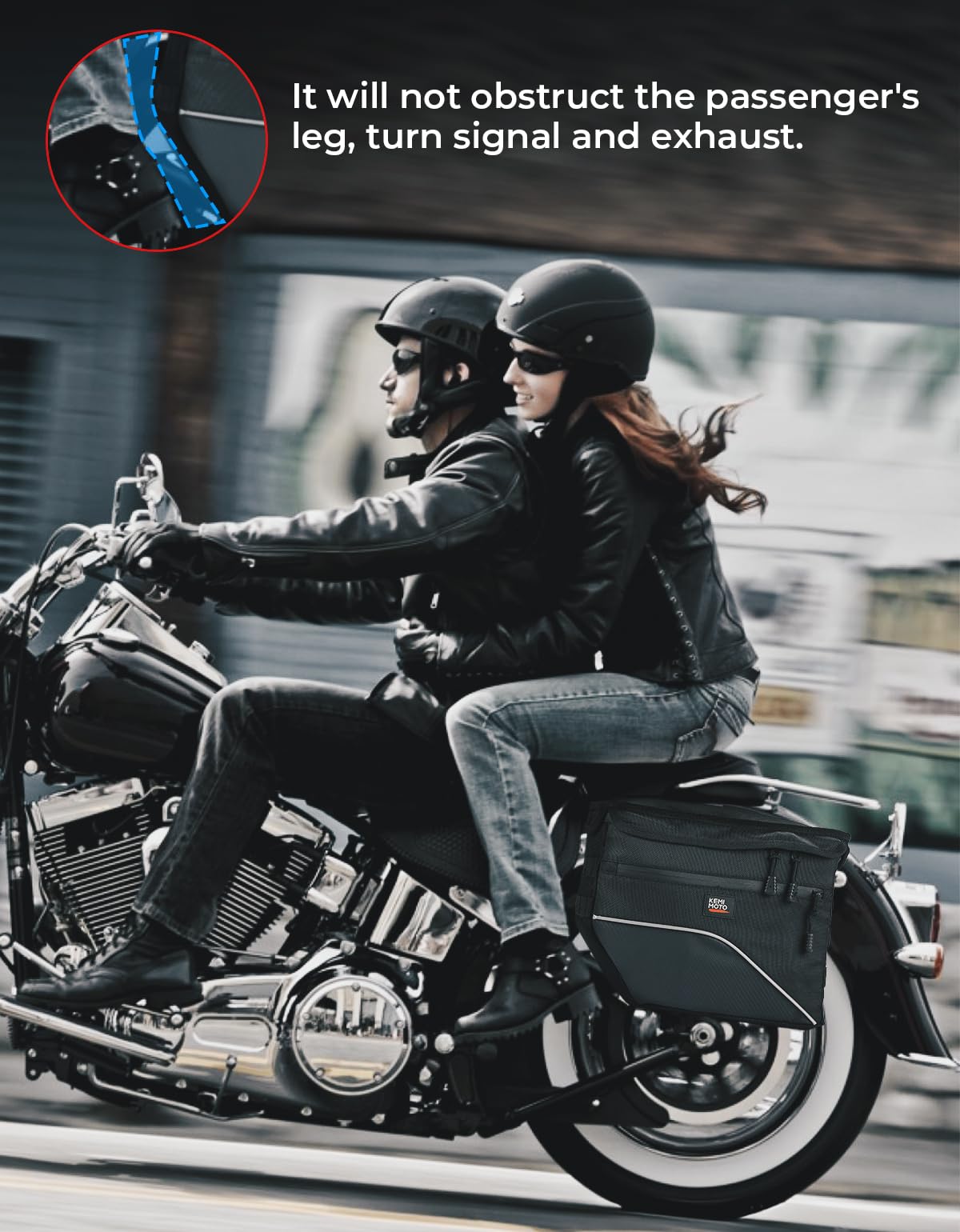 KEMIMOTO 26L borse laterali moto universali impermeabili