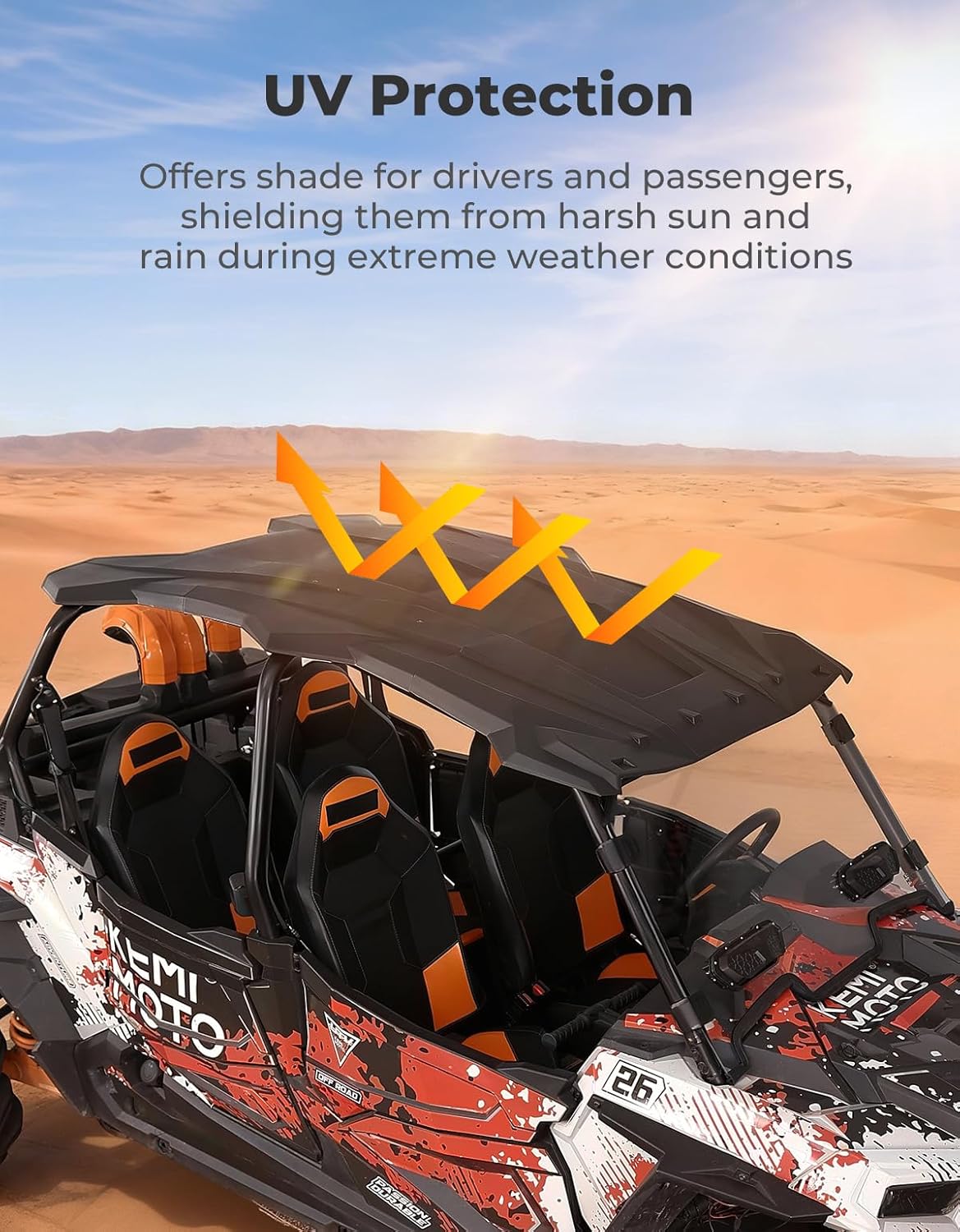 KEMIMOTO RZR XP 4 1000 tettuccio rigido 4 posti HDPE