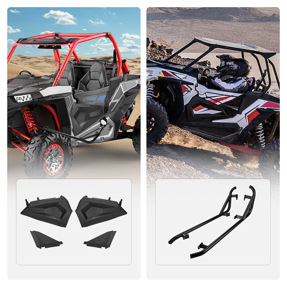 KEMIMOTO RZR Set Portiere Basse + Nerf Bar Acciaio