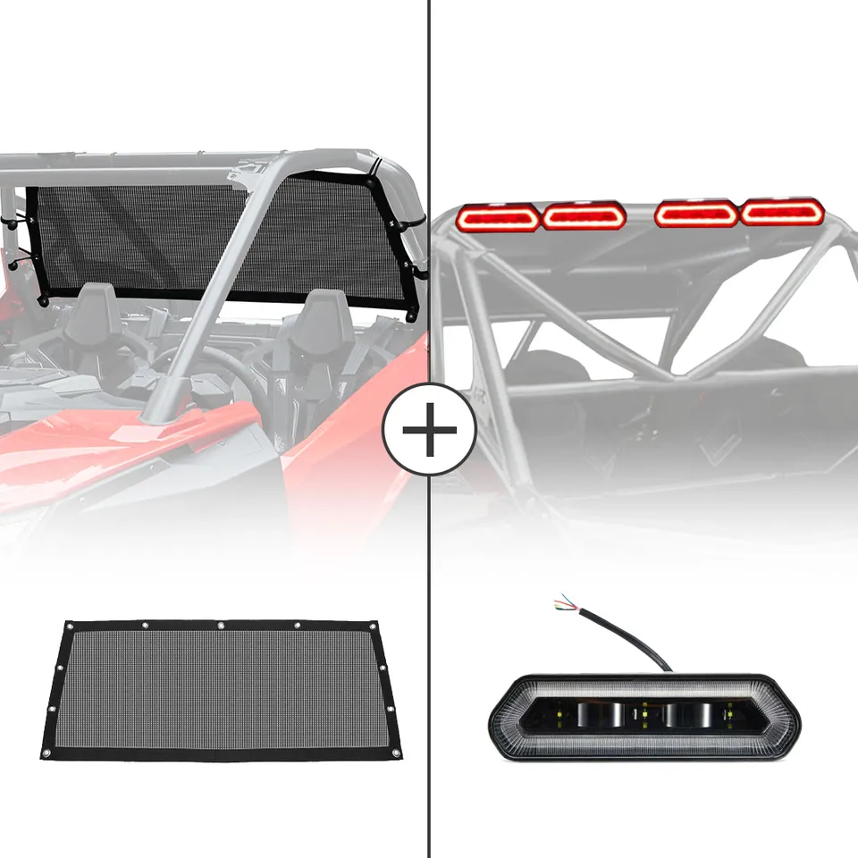 KEMIMOTO RZR PRO XP Rete Posteriore con Luce LED
