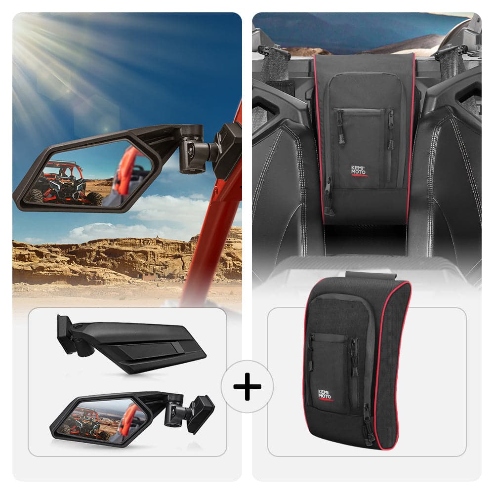KEMIMOTO Maverick X3 Specchietti e Borsa Console Oxford