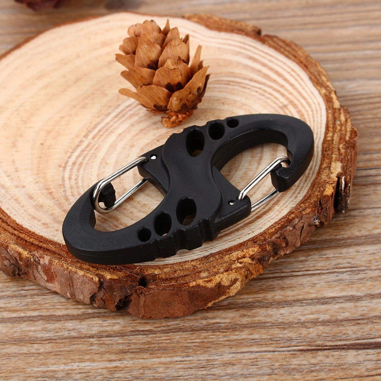 Kuuleyn Moschettone Tipo S Portachiavi Nero 49 mm