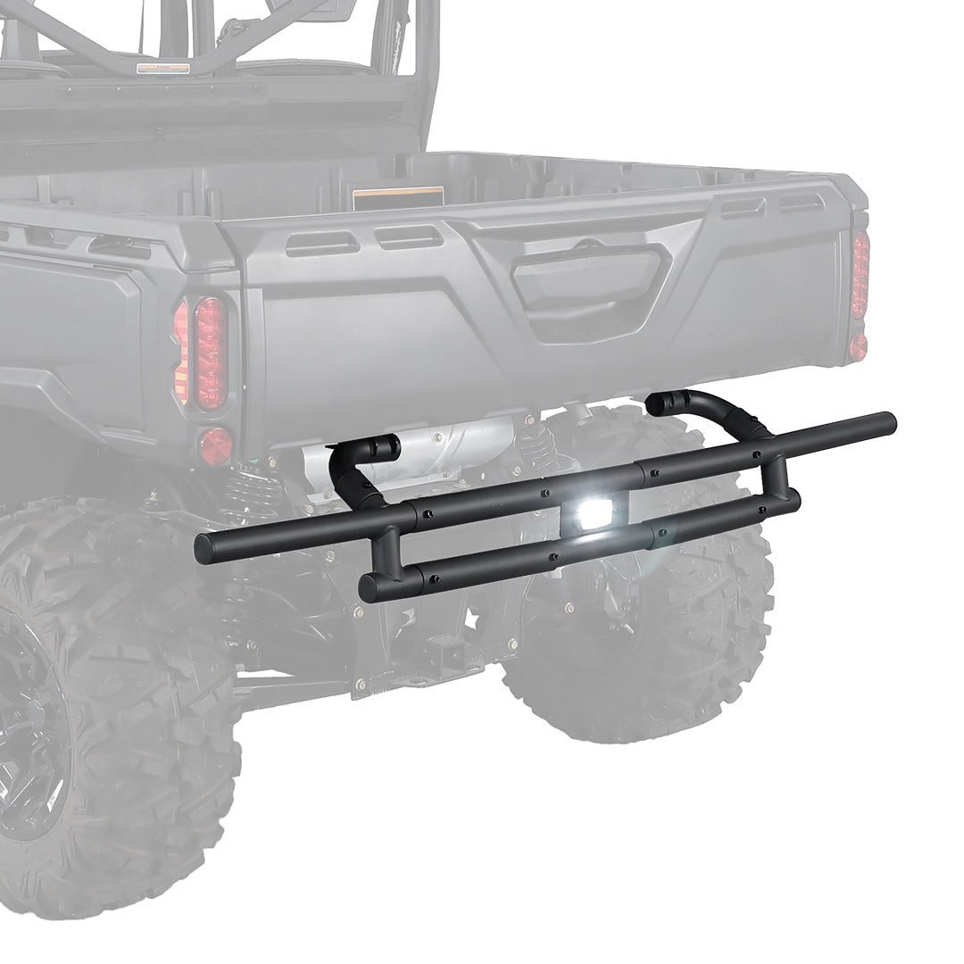 Kemimoto Defender paraurti posteriore con luce acciaio