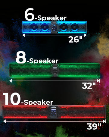 KEMIMOTO 2502 soundbar alluminio RGB 10 altoparlanti