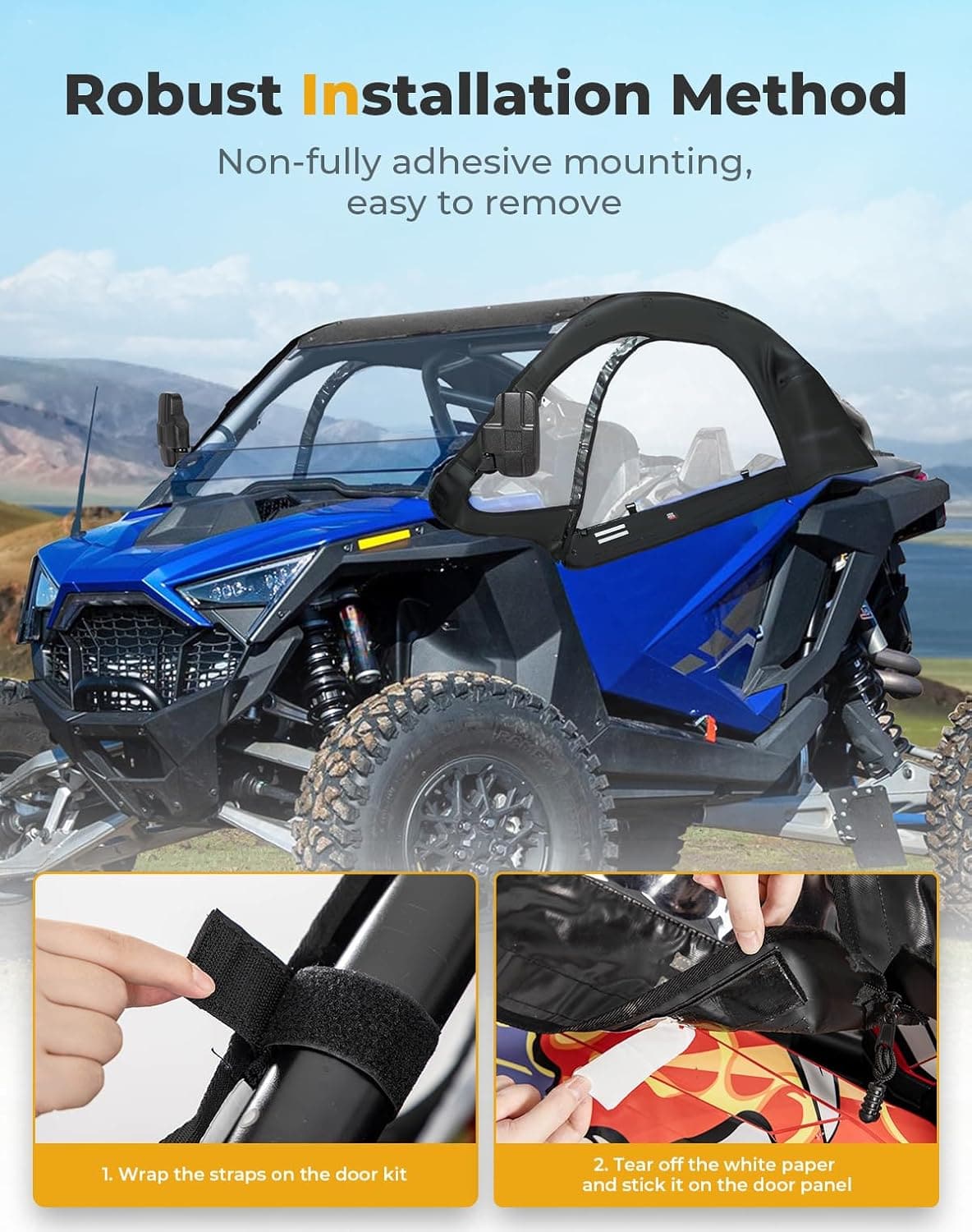 KEMIMOTO RZR Pro R porte superiori morbide con finestre