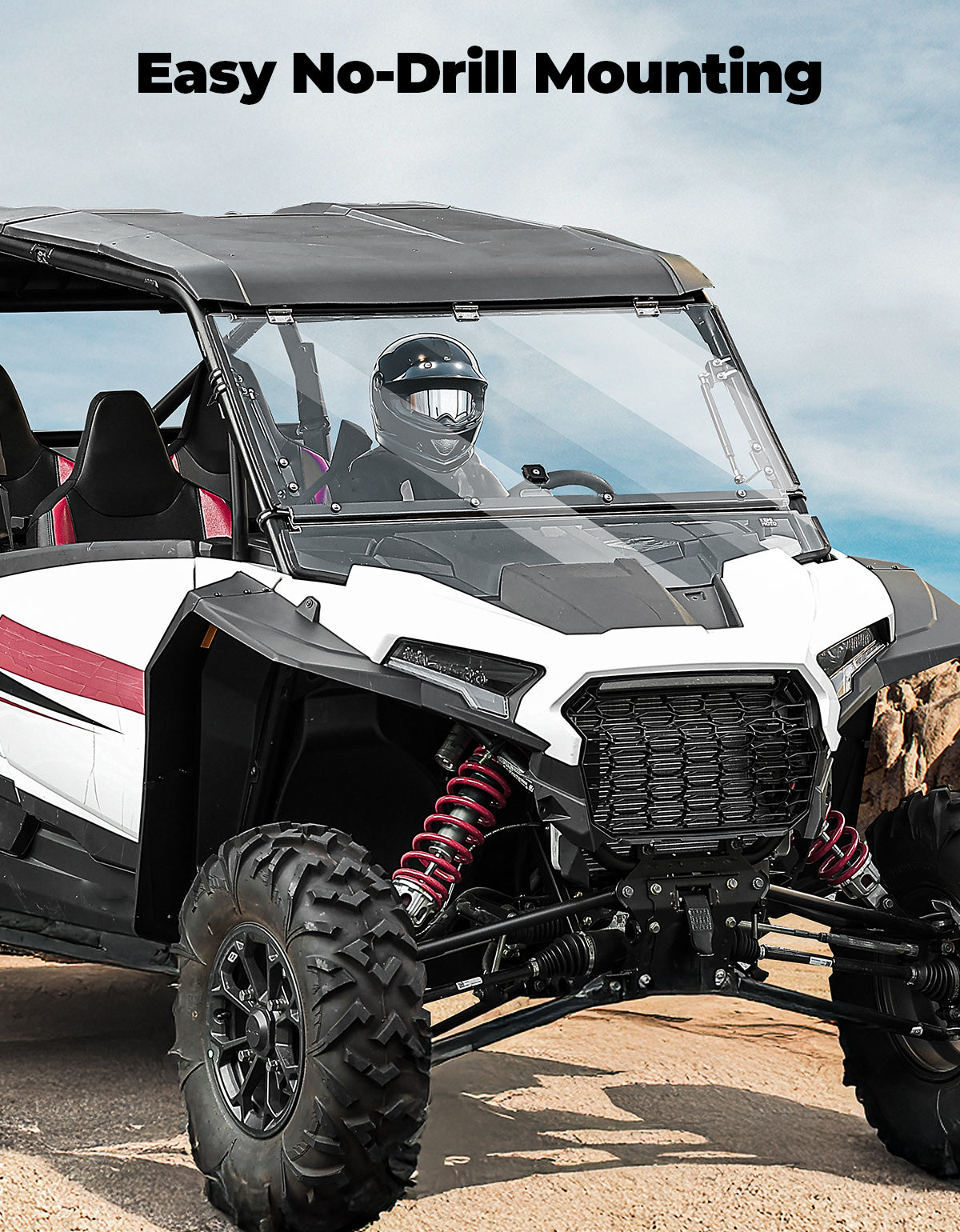 KEMIMOTO RZR XP 1000 2024-2026 parabrezza ribaltabile flip