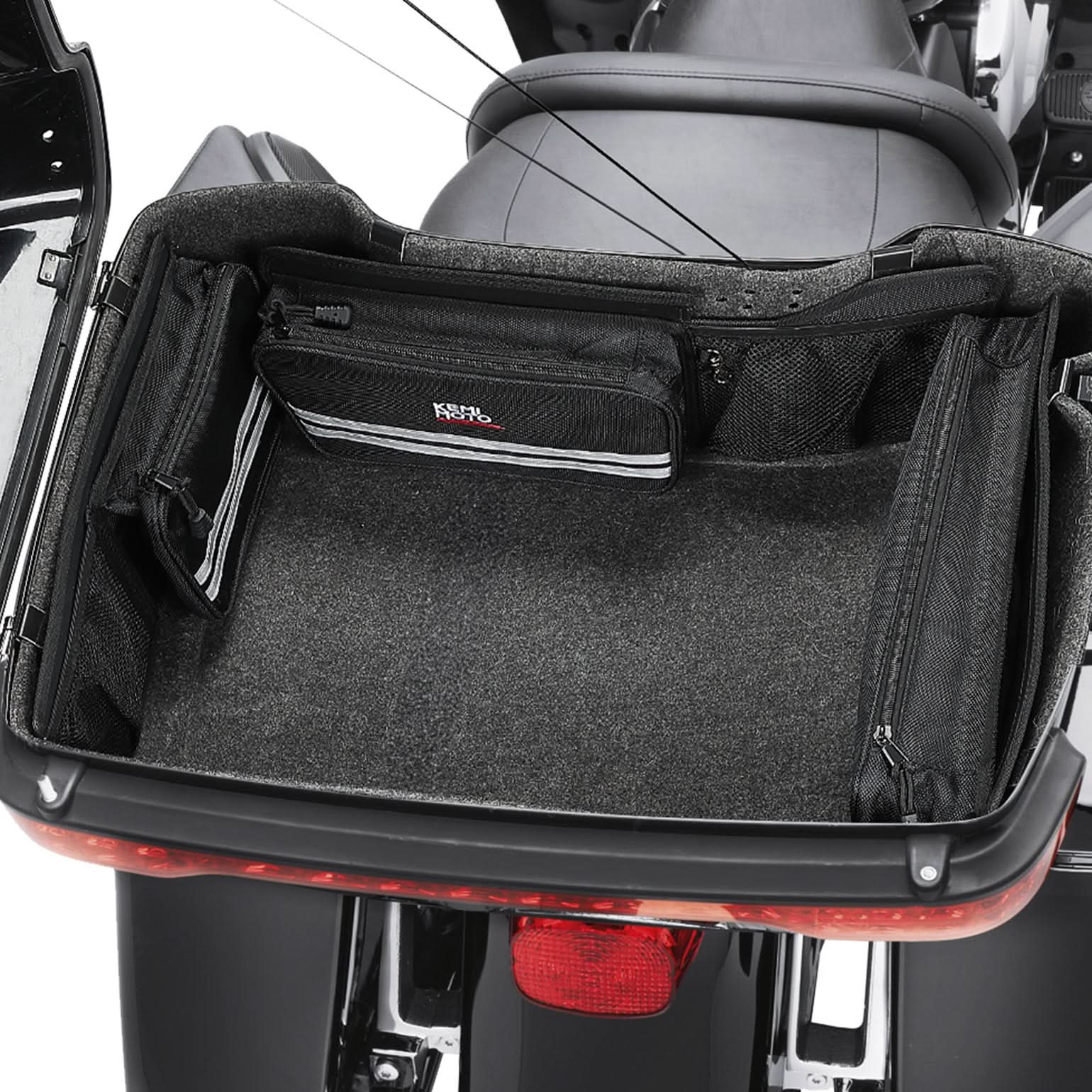 KEMIMOTO Touring Organizer bauletto moto con ganci 2014-2025