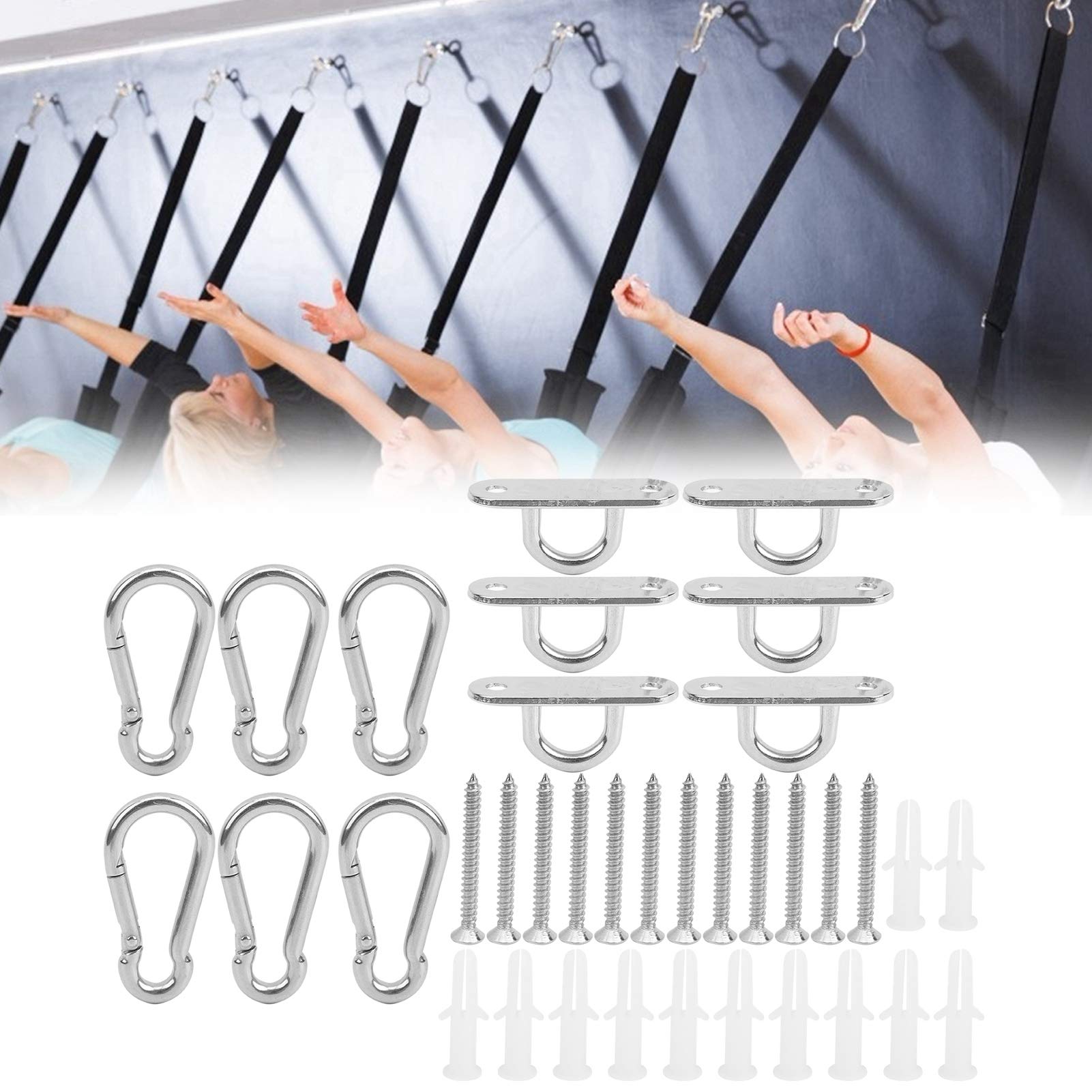 Kuuleyn Gancio Soffitto Ancoraggio Amaca Yoga Acciaio Inox