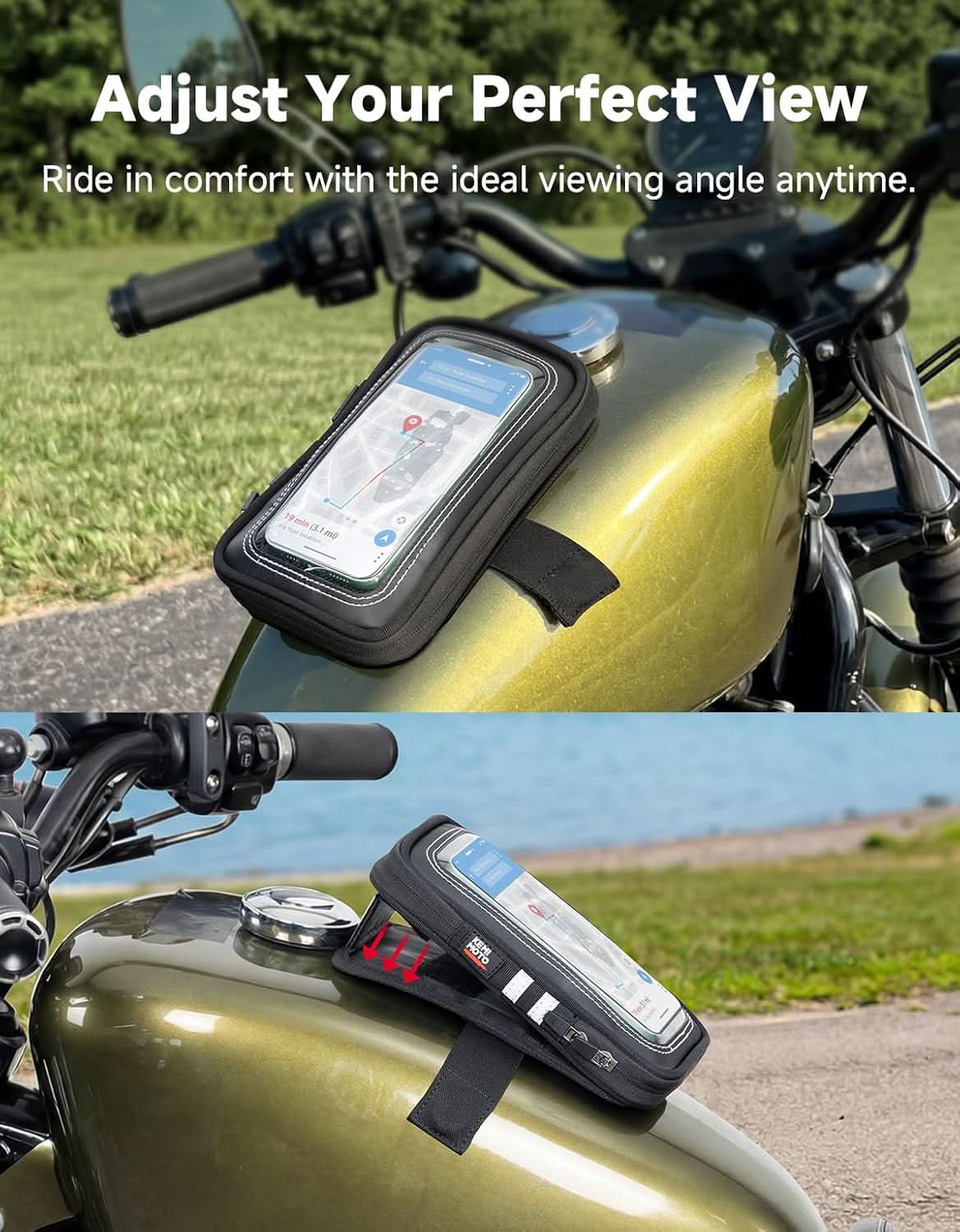 KEMIMOTO Borsa Serbatoio Moto Porta Cellulare Touch Magnetica