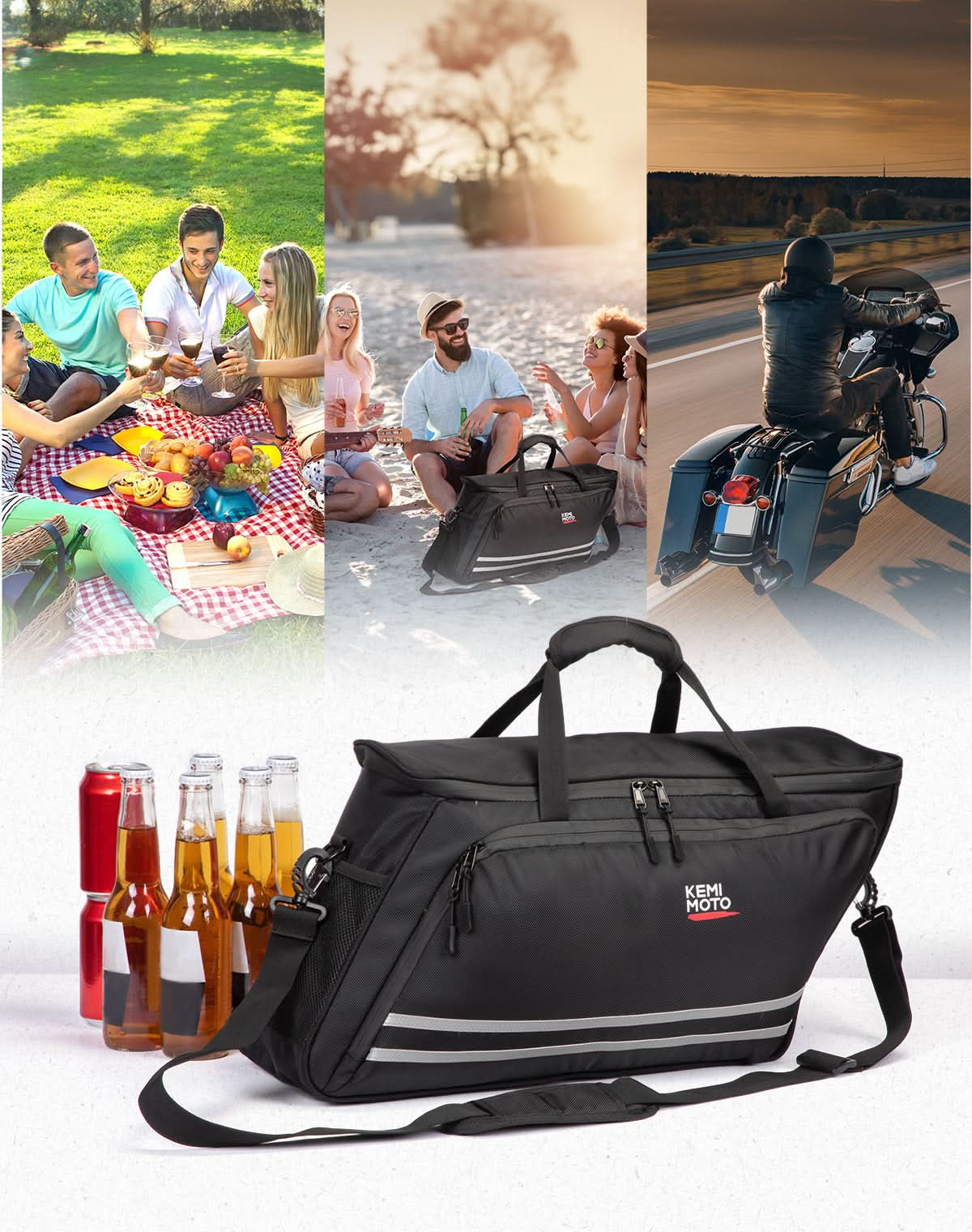 KEMIMOTO Touring borsa frigo saddlebag 22L antiperdita