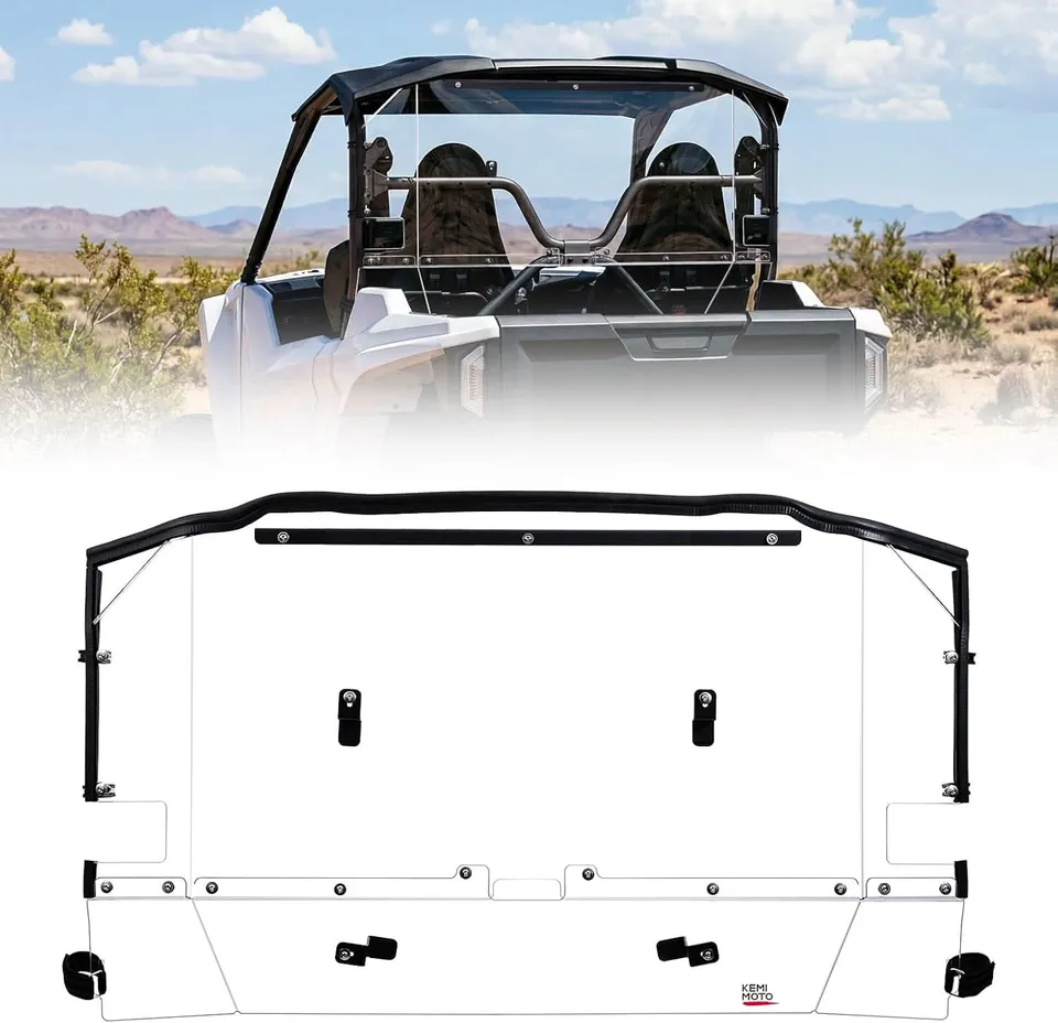 KEMIMOTO parabrezza posteriore Wolverine RMAX2 policarbonato