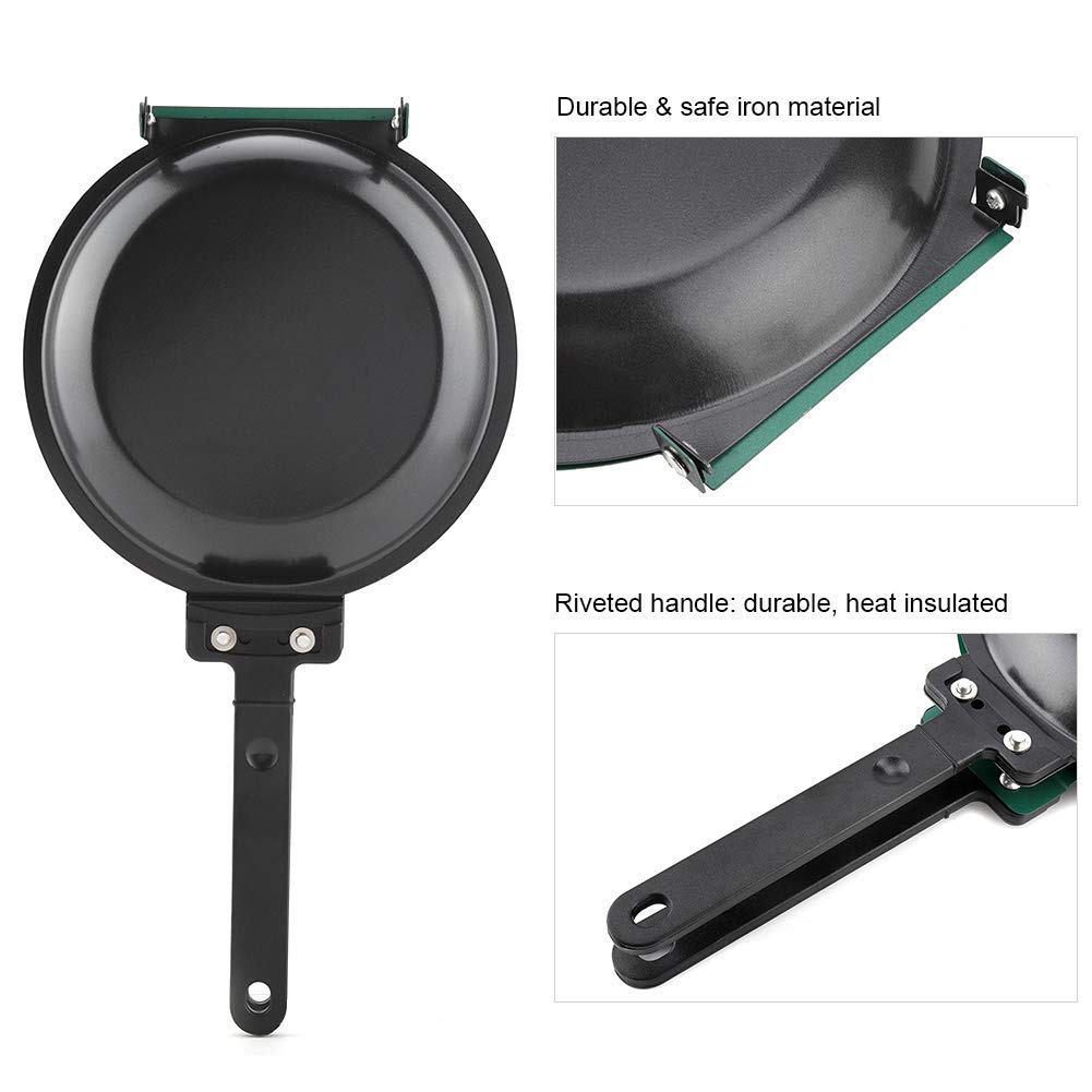 Kuuleyn padella doppia antiaderente ceramica verde 19,3 cm