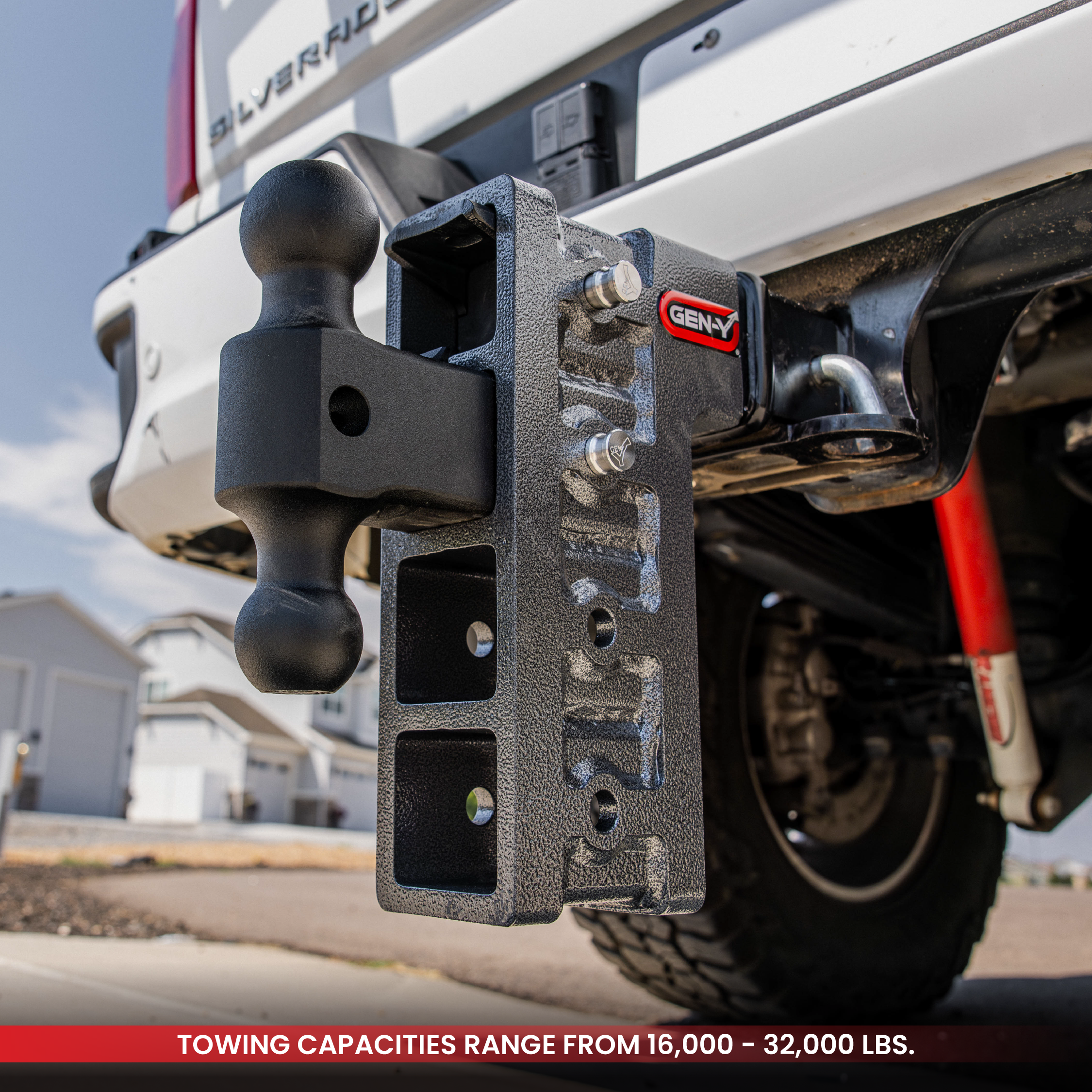 GEN-Y MEGA-DUTY Bolt-On gancio traino regolabile 2" 16K