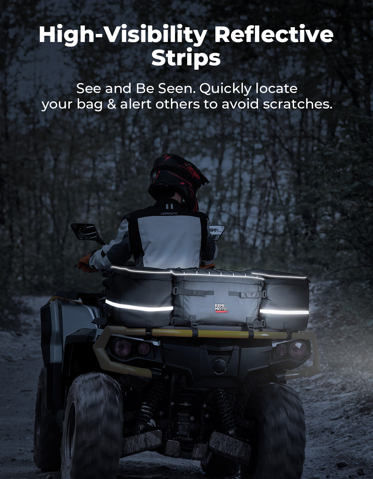 KEMIMOTO Borsa Posteriore ATV 71L con Frigo Impermeabile