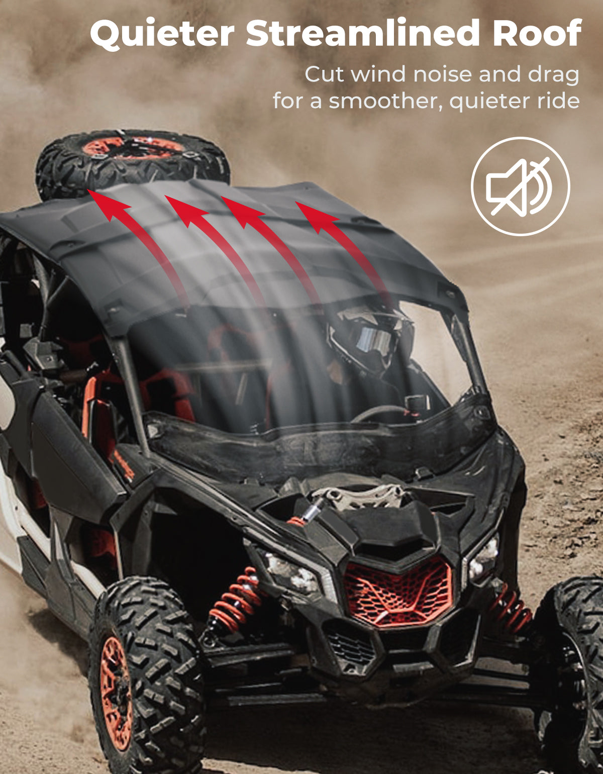 KEMIMOTO Tetto Rigido Sport 4 Posti per Can-Am Maverick X3 Max